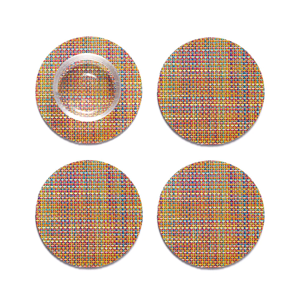 Mini Basketweave Coaster Set