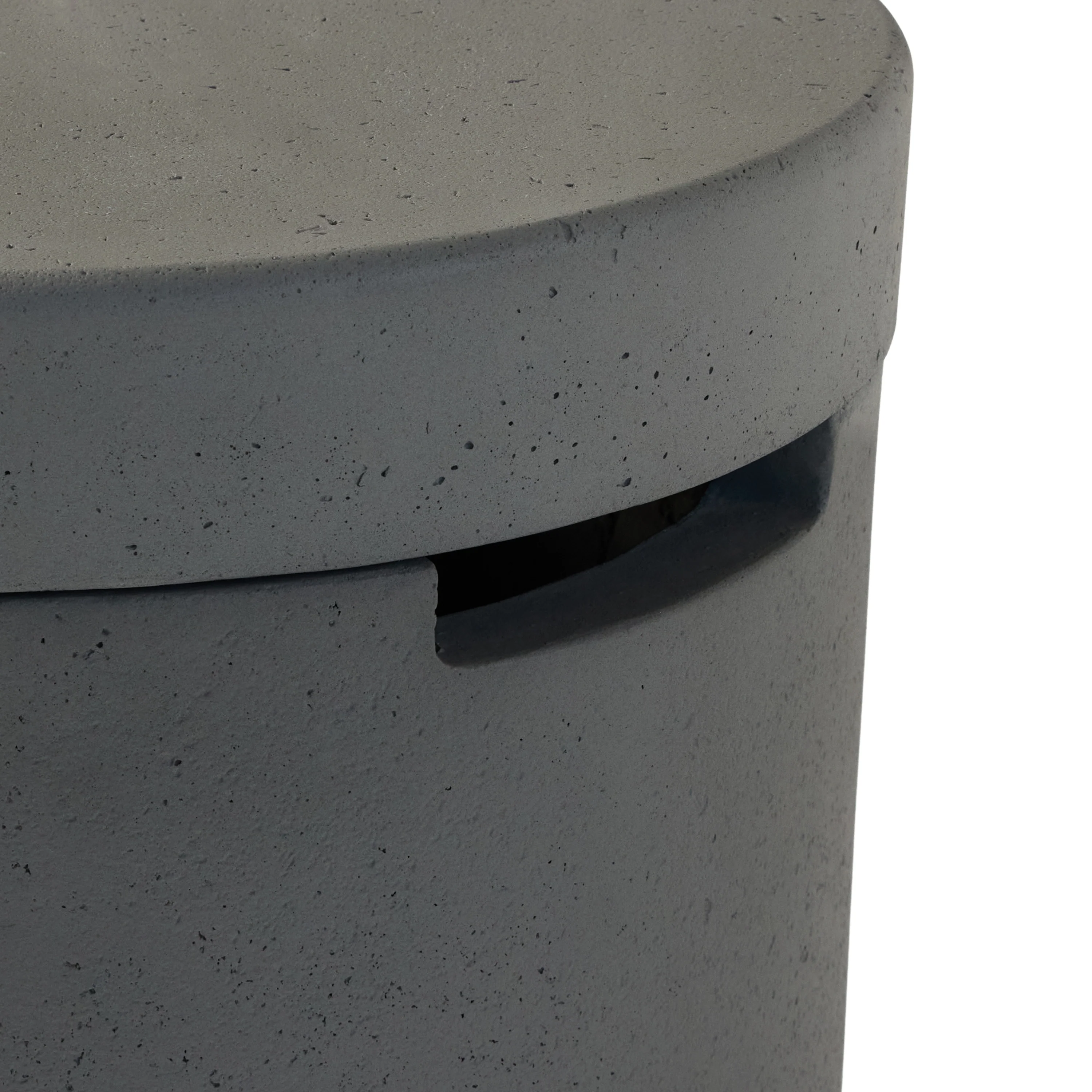 Aspen Round Propane Tank Cover - Flint