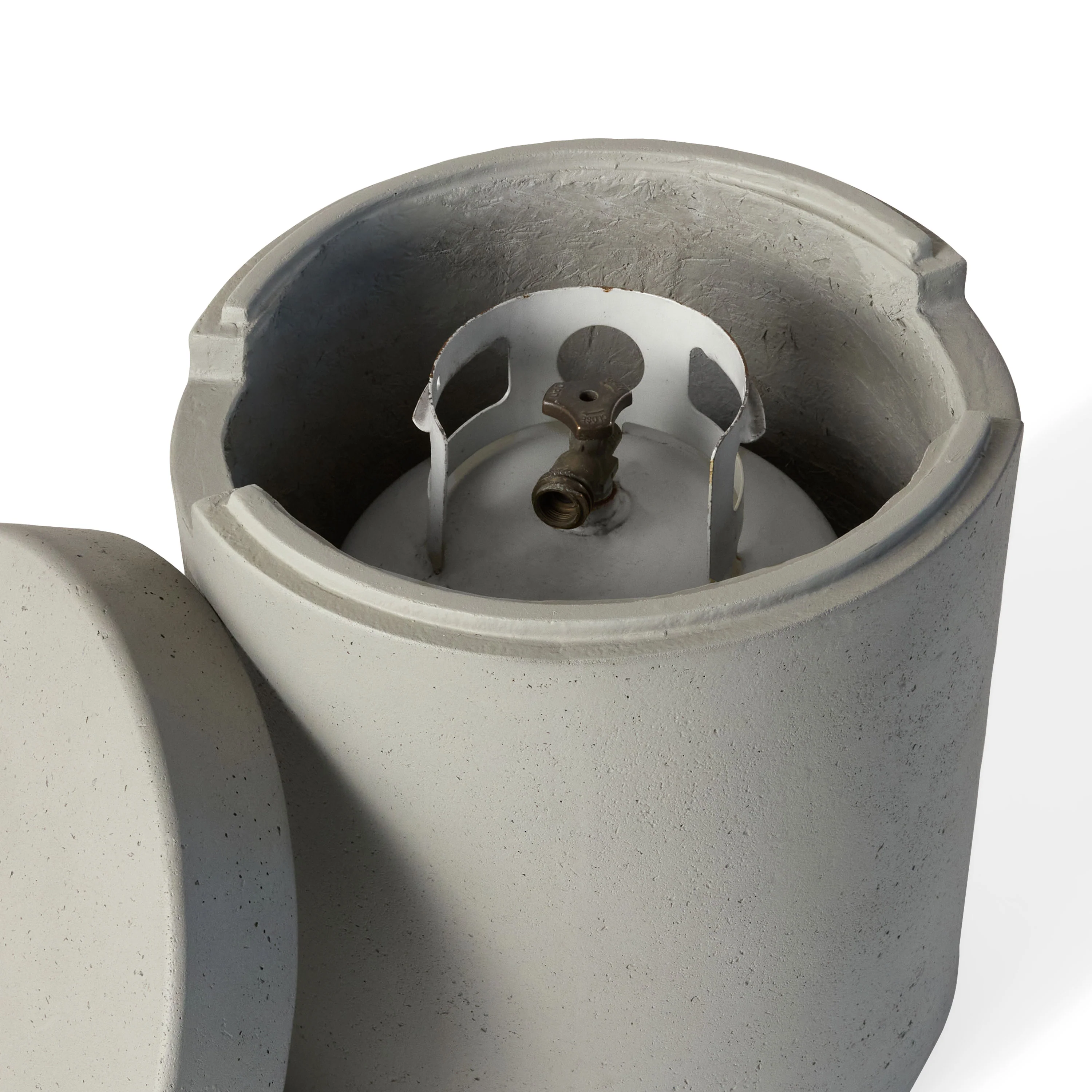 Aspen Round Propane Tank Cover - Flint