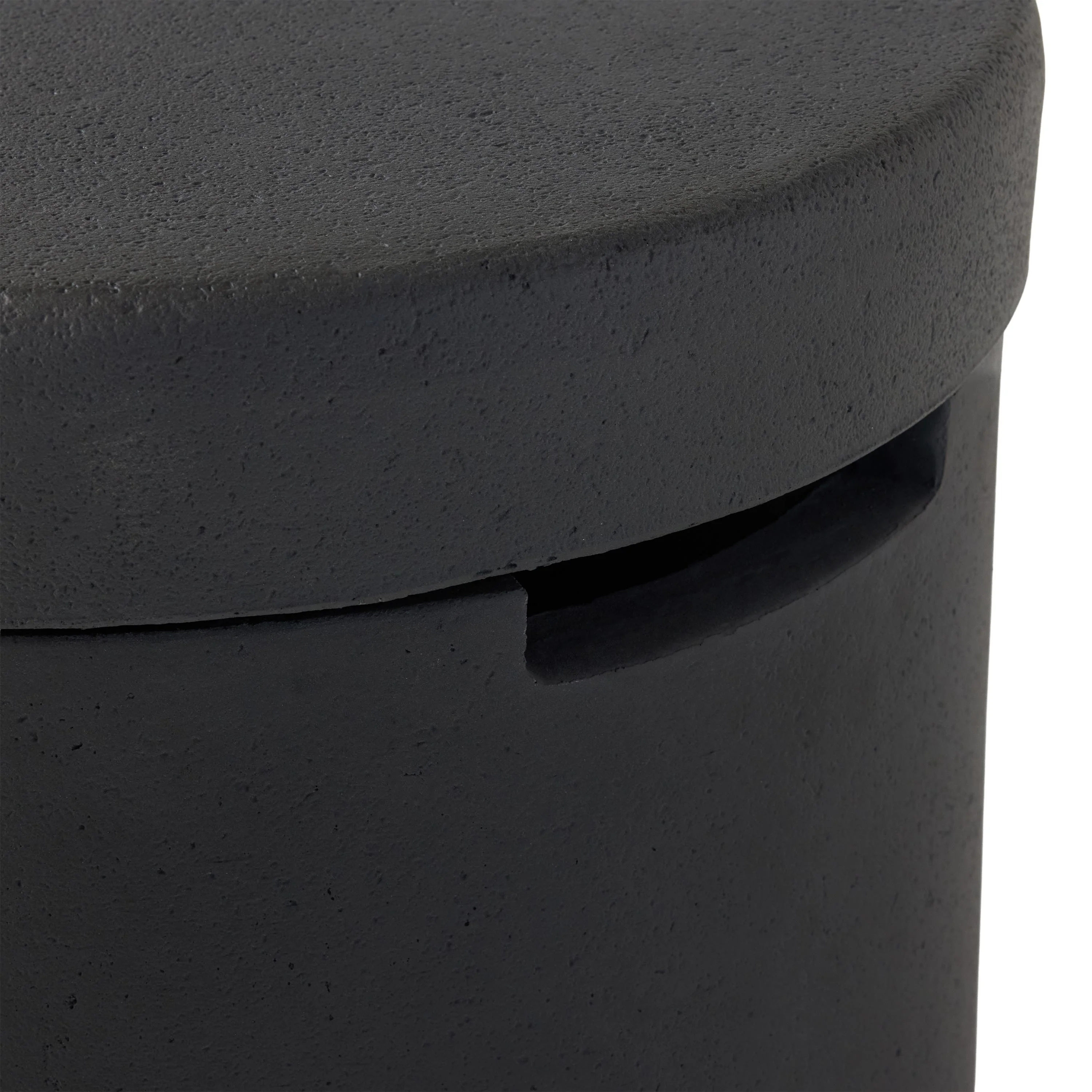 Aspen Round Propane Tank Cover - Carbon