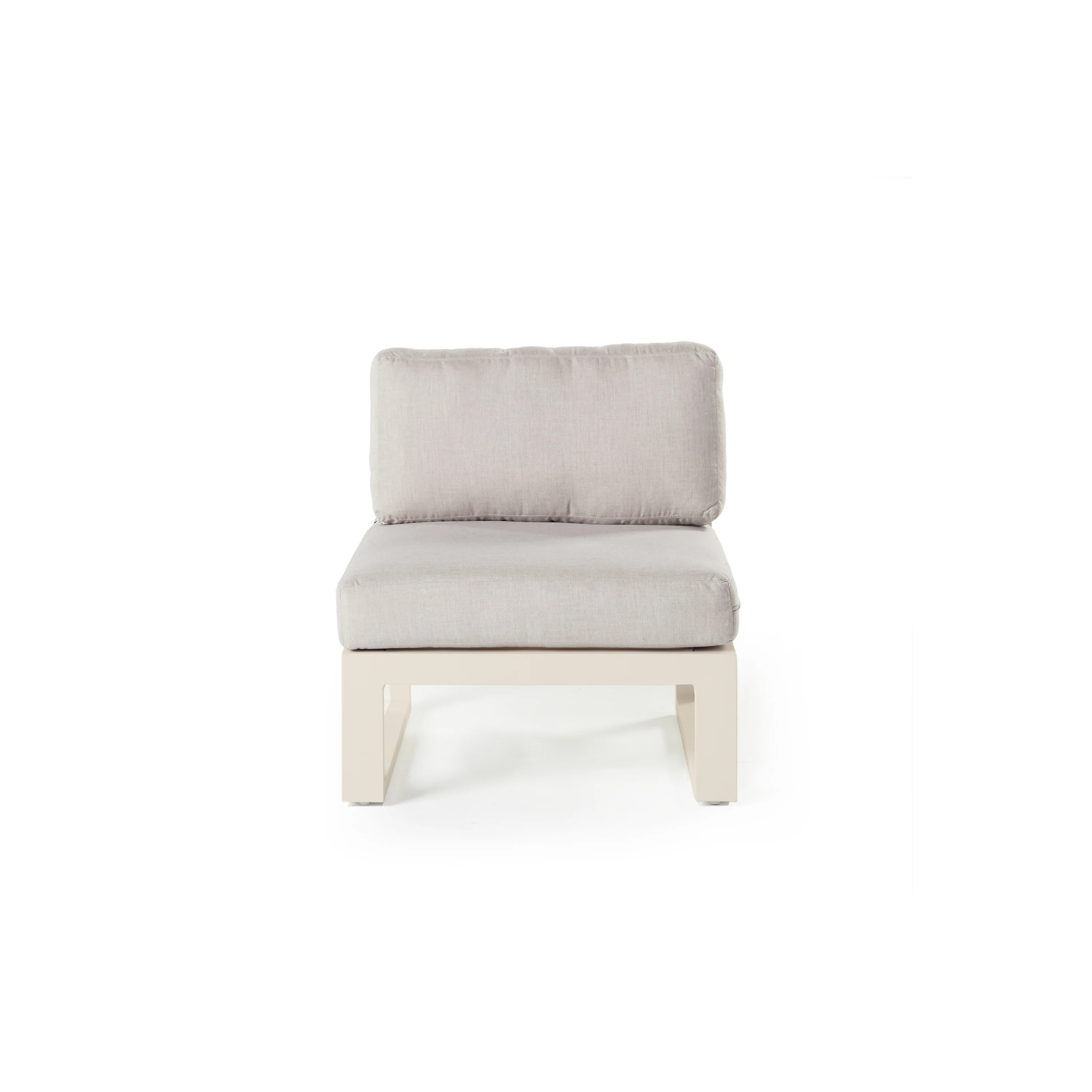 107-belvedere-sectional-armless-chair-in-dune-aluminum-1.webp Belvedere Sectional Armless Chair in Dune Aluminum