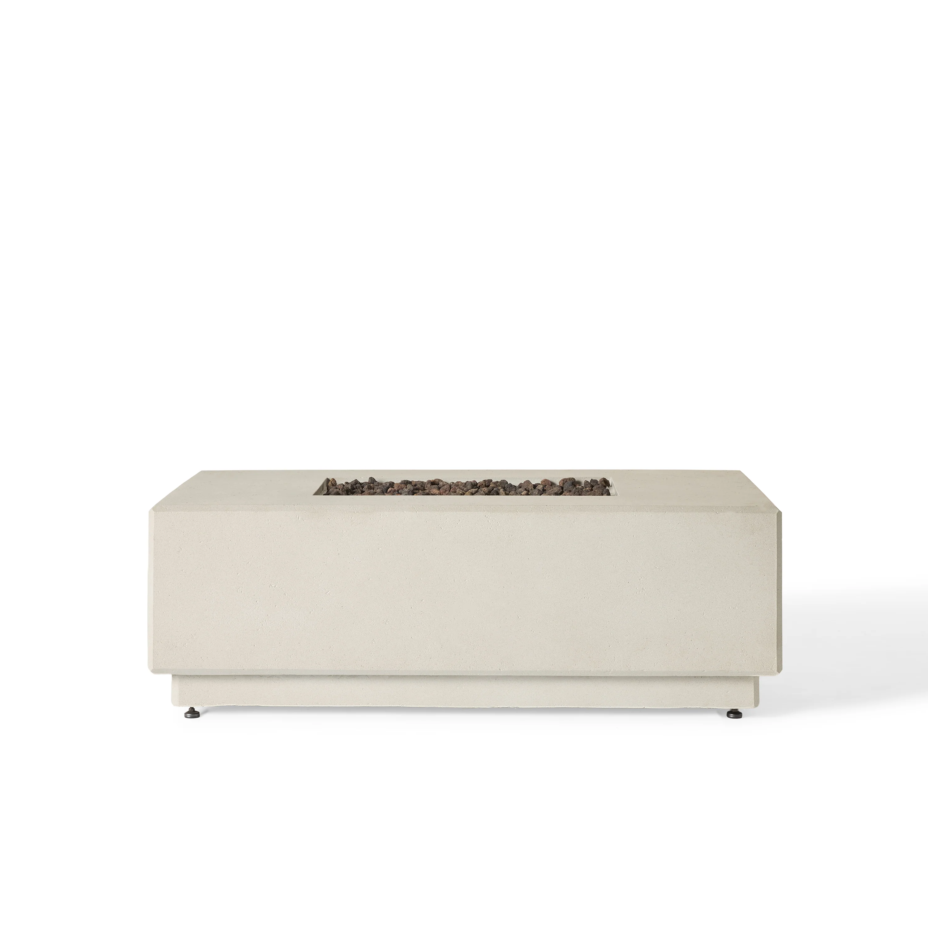 Sequoia Rectangular Fire Table in Fog
