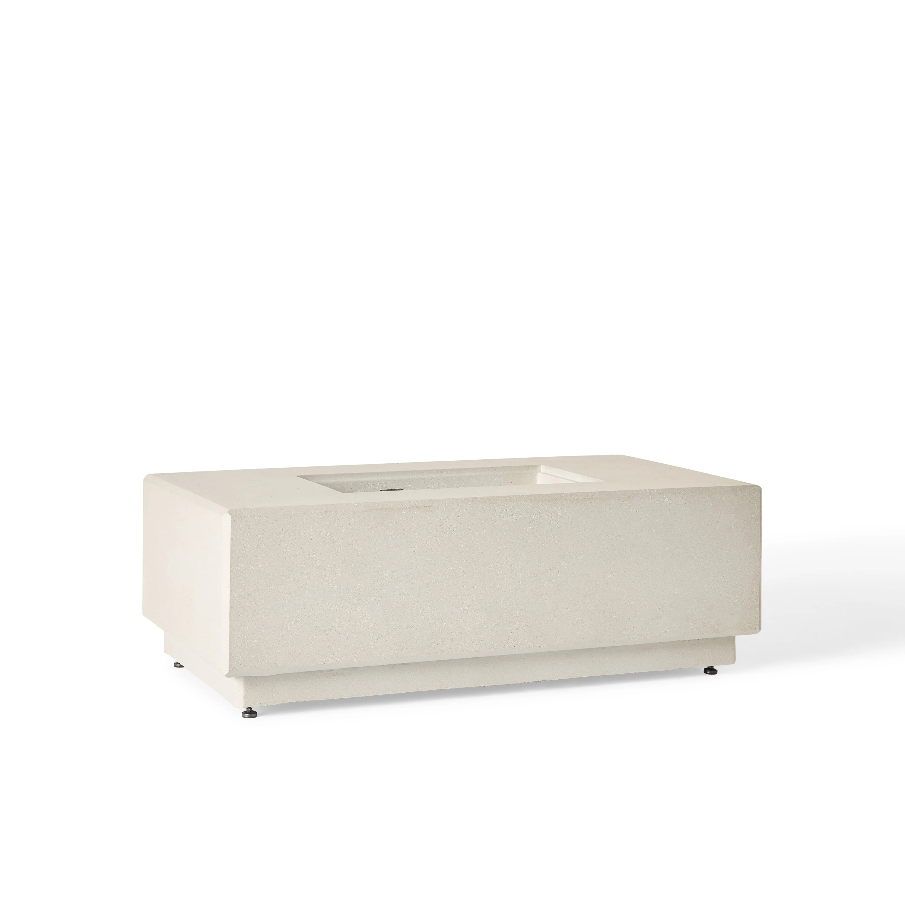 Sequoia Rectangular Fire Table in Fog