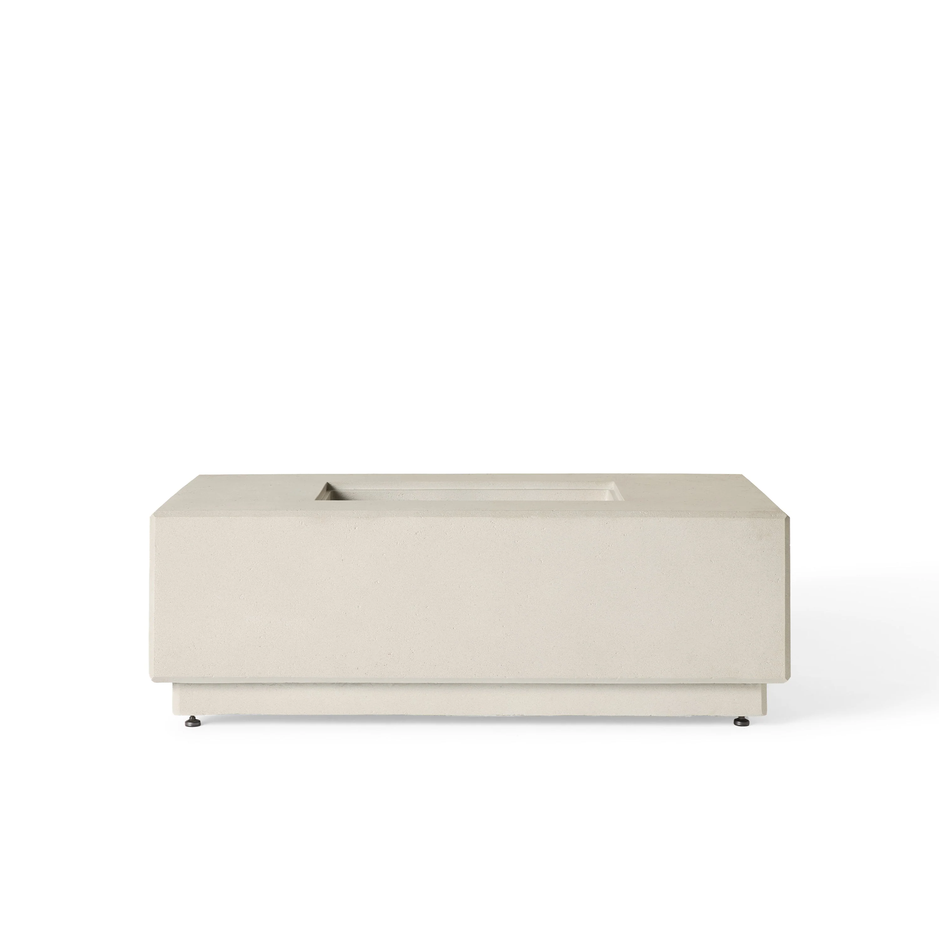 Sequoia Rectangular Fire Table in Fog