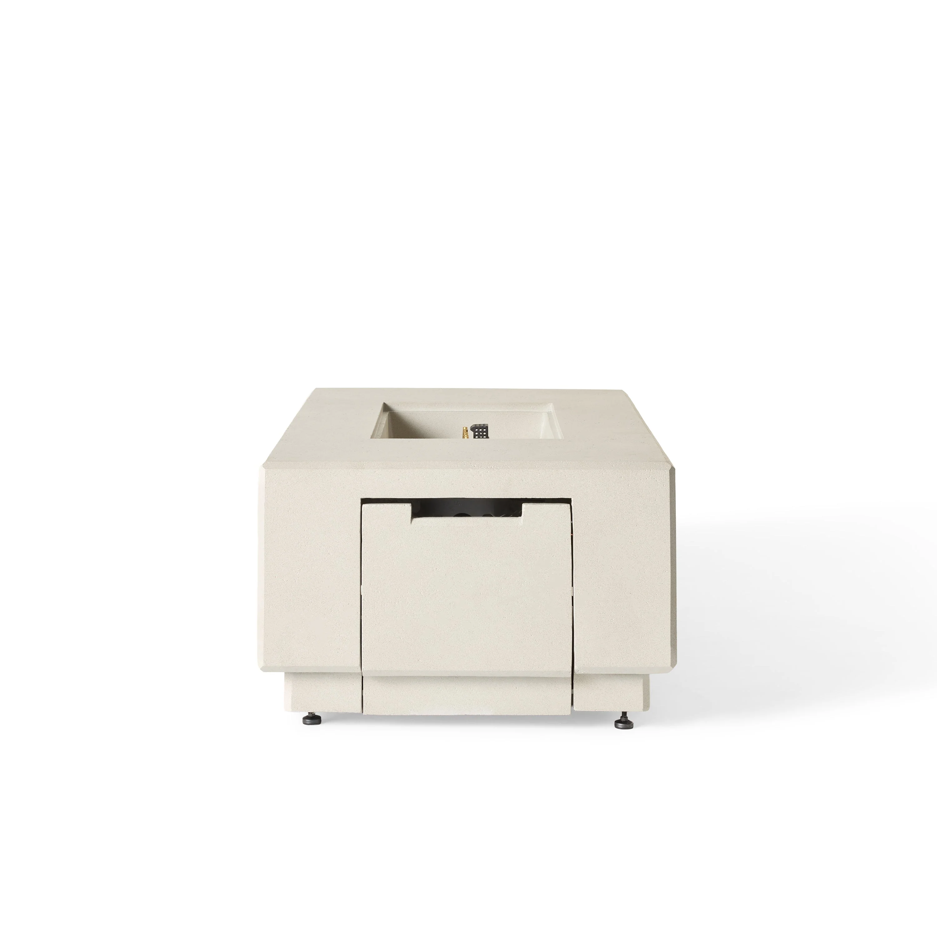 Sequoia Rectangular Fire Table in Fog