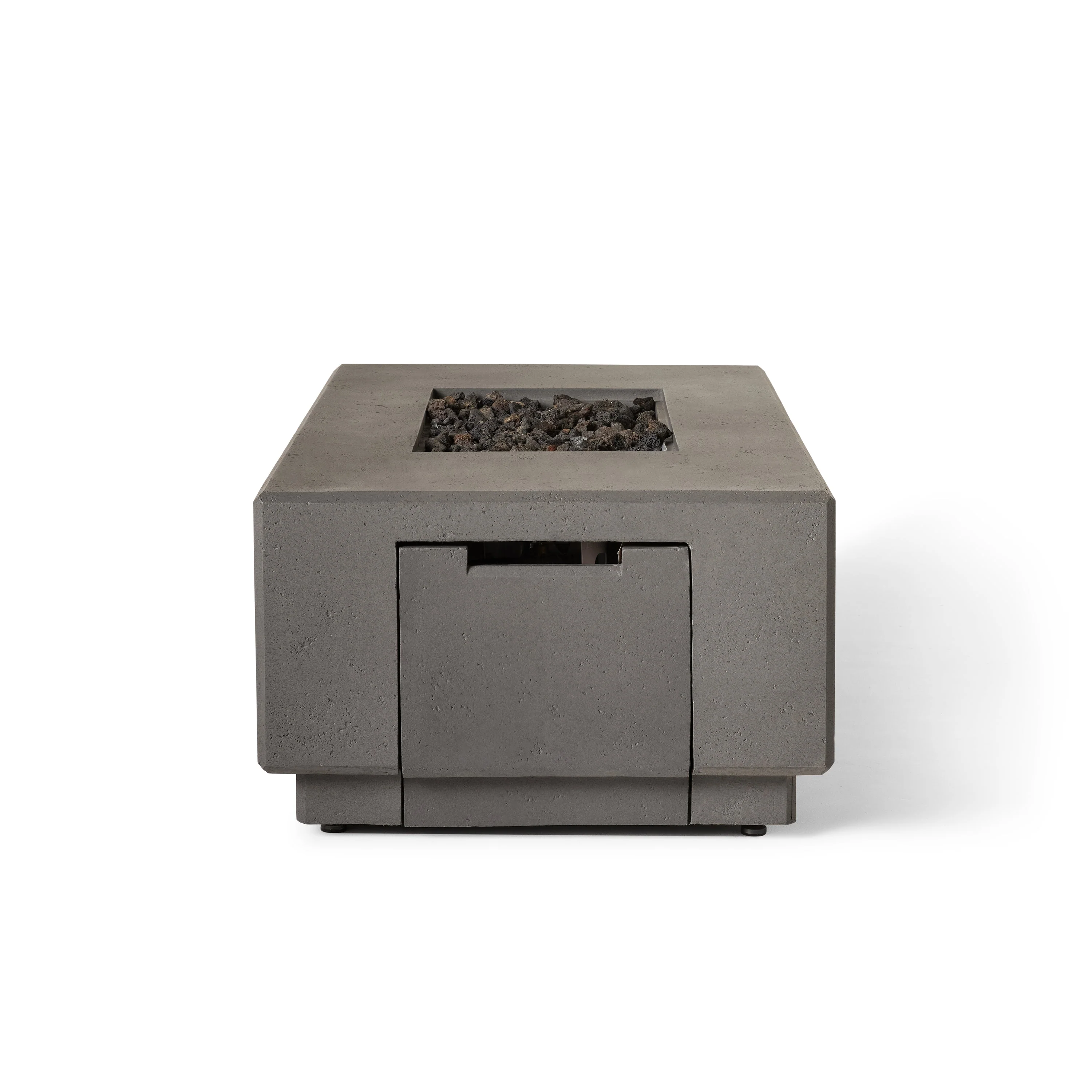 Sequoia Rectangular Fire Table in Smoke (Propane)