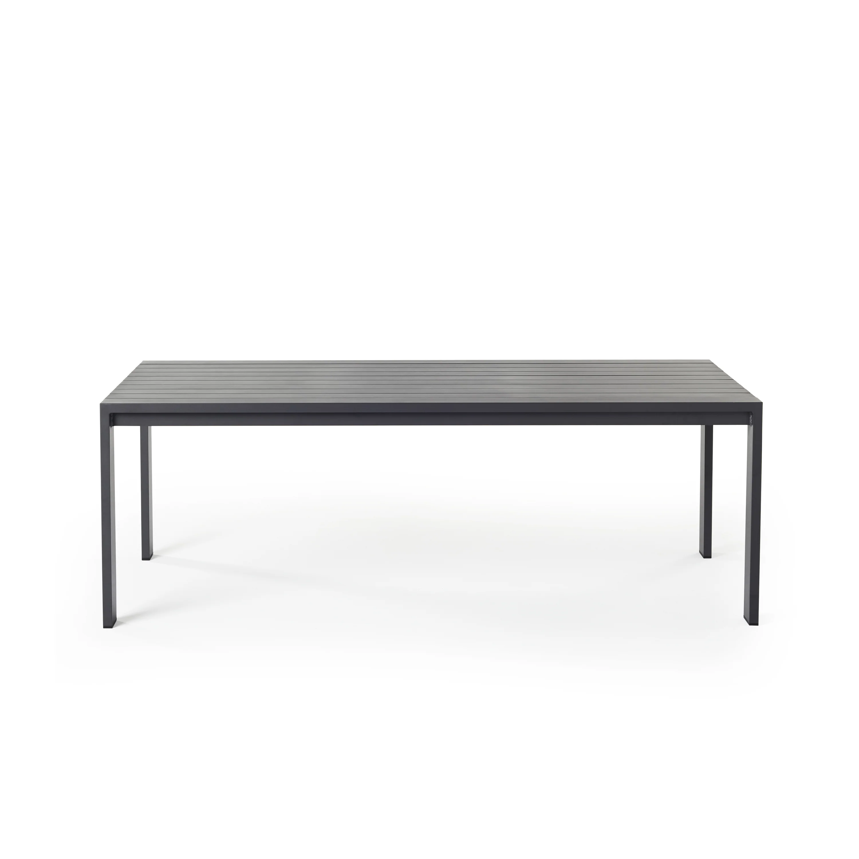 1399-belvedere-rectangular-dining-table-in-charcoal-aluminum-1.webp Belvedere Rectangular Dining Table in Charcoal Aluminum
