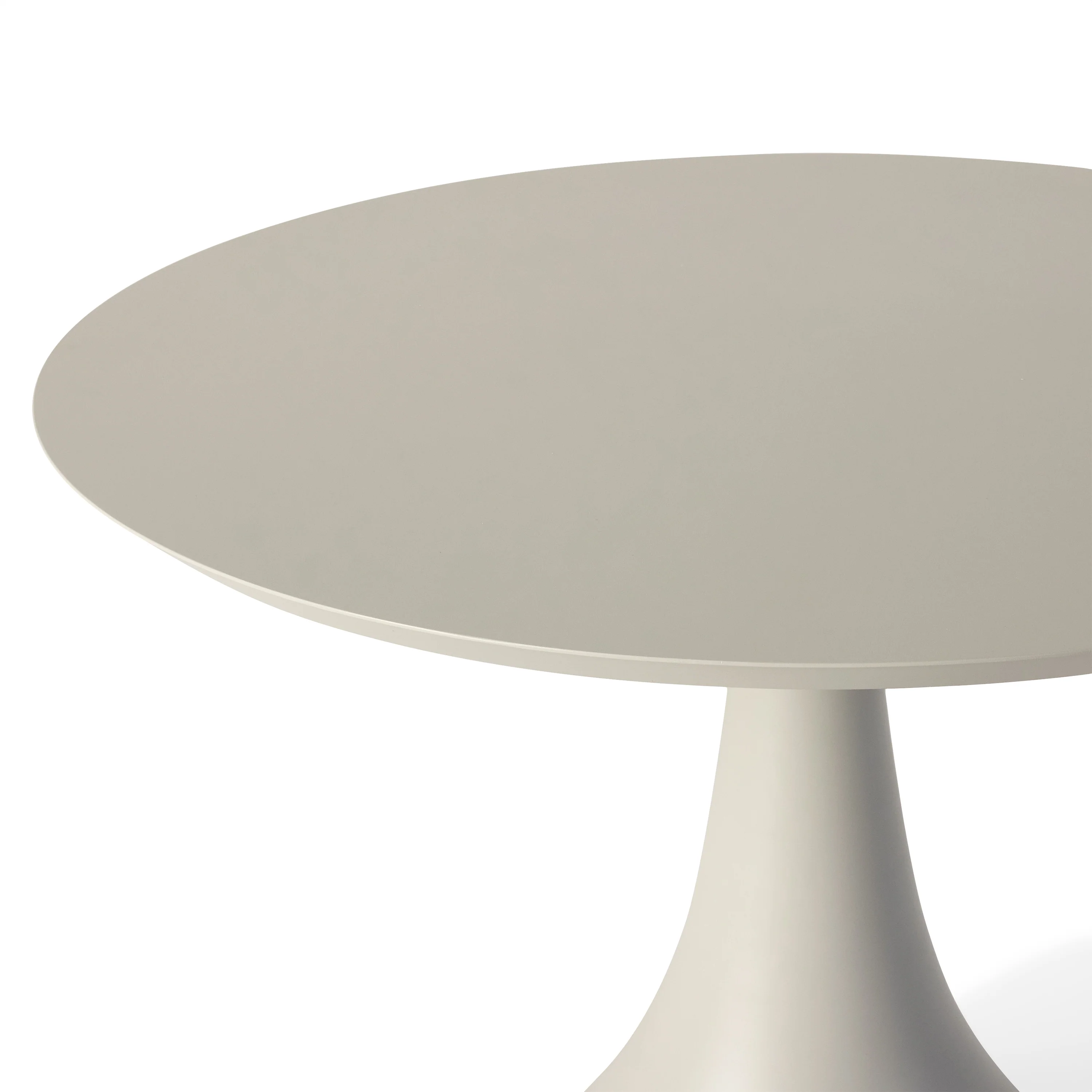 Bodega 43" Round Dining Table in Dune Aluminum