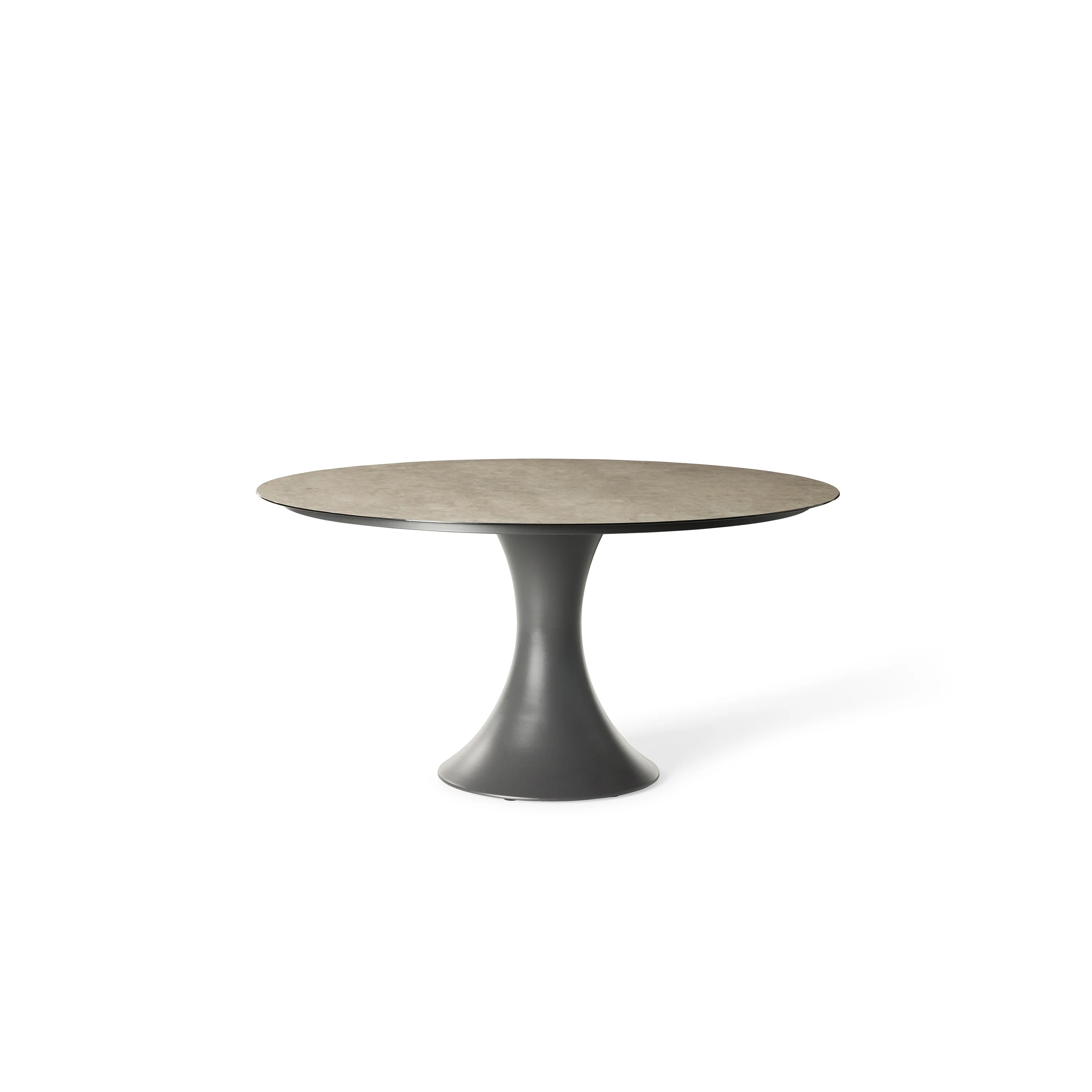 Bodega 59" Round Dining Table in Charcoal