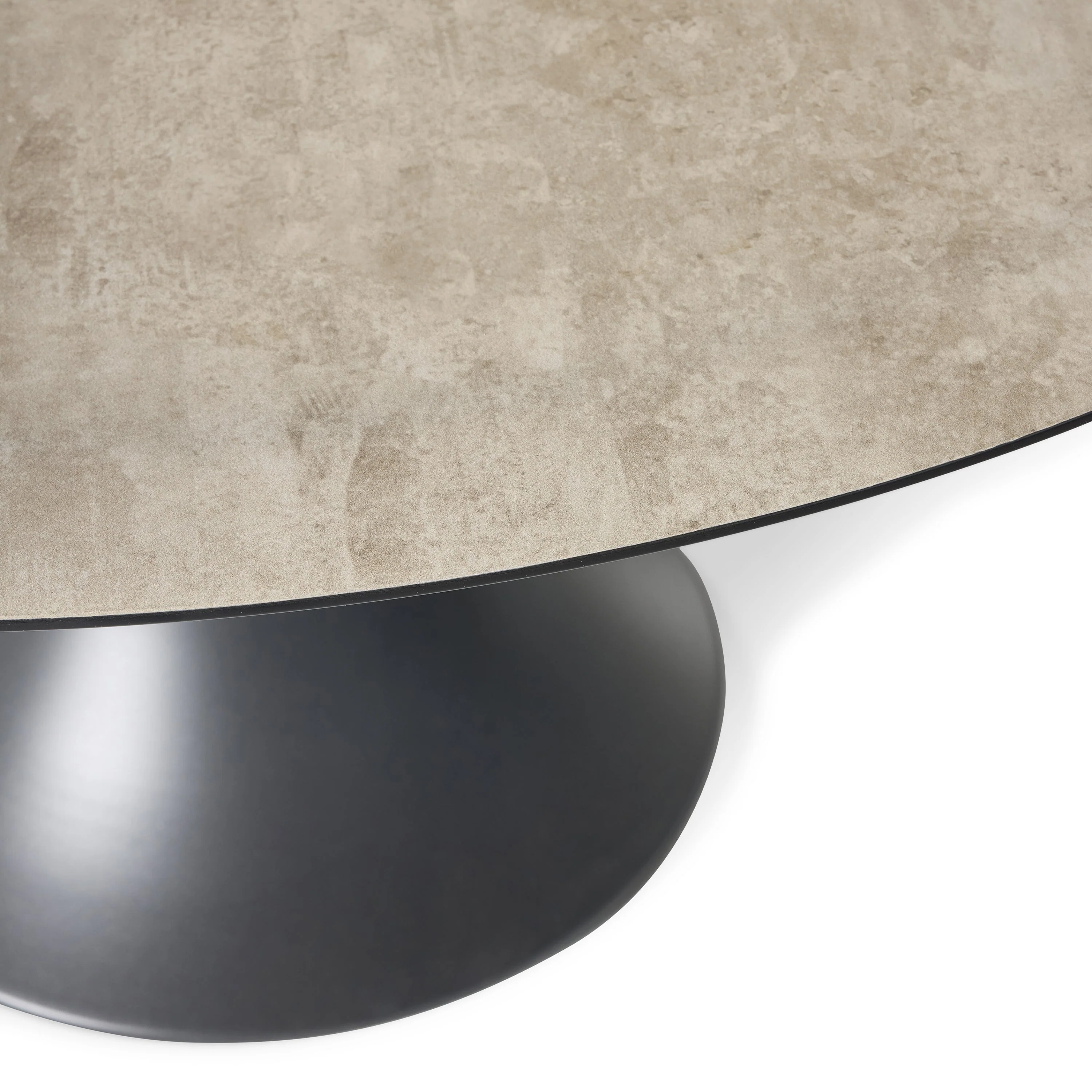 Bodega 59" Round Dining Table in Charcoal