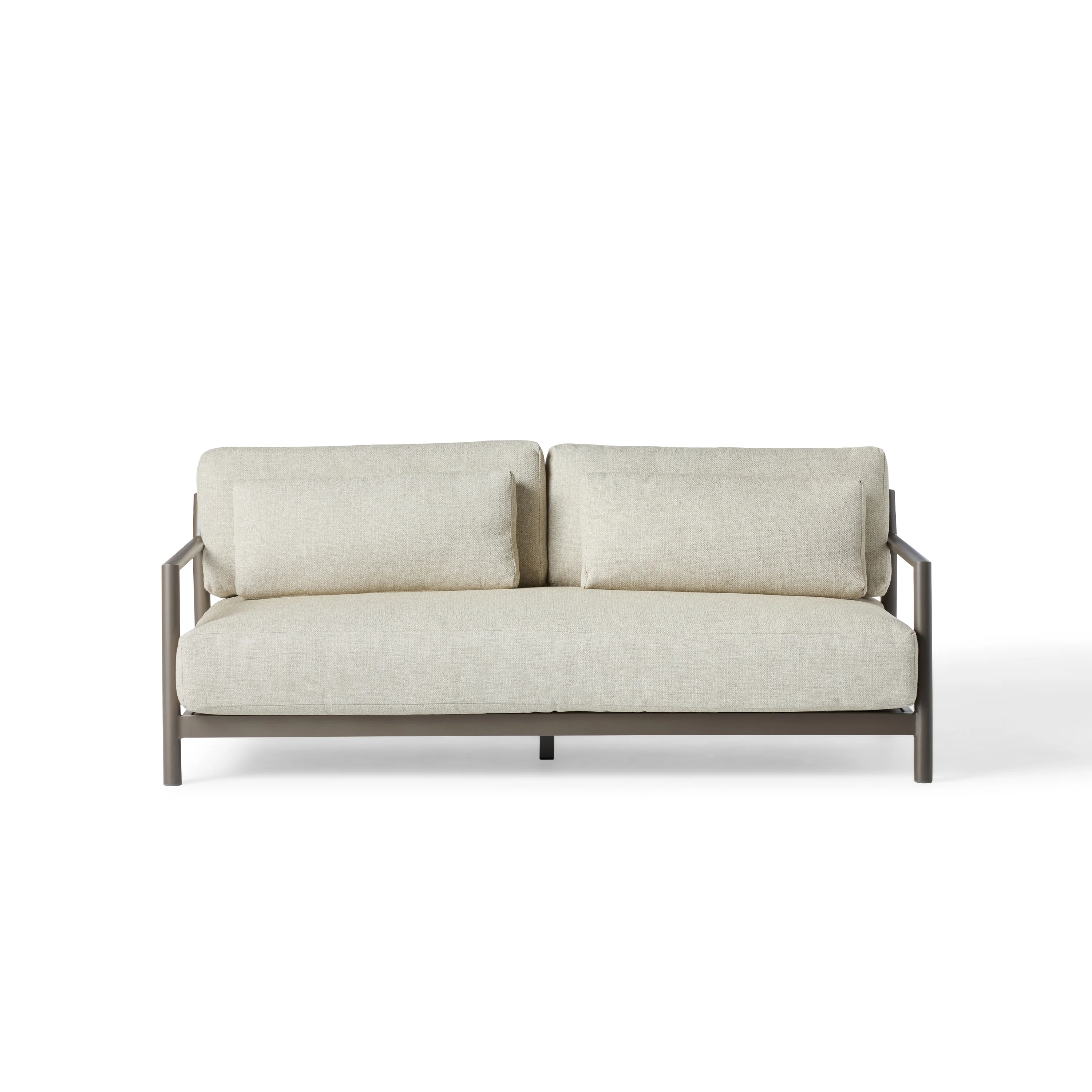 Malibu Sofa in Terre Aluminum