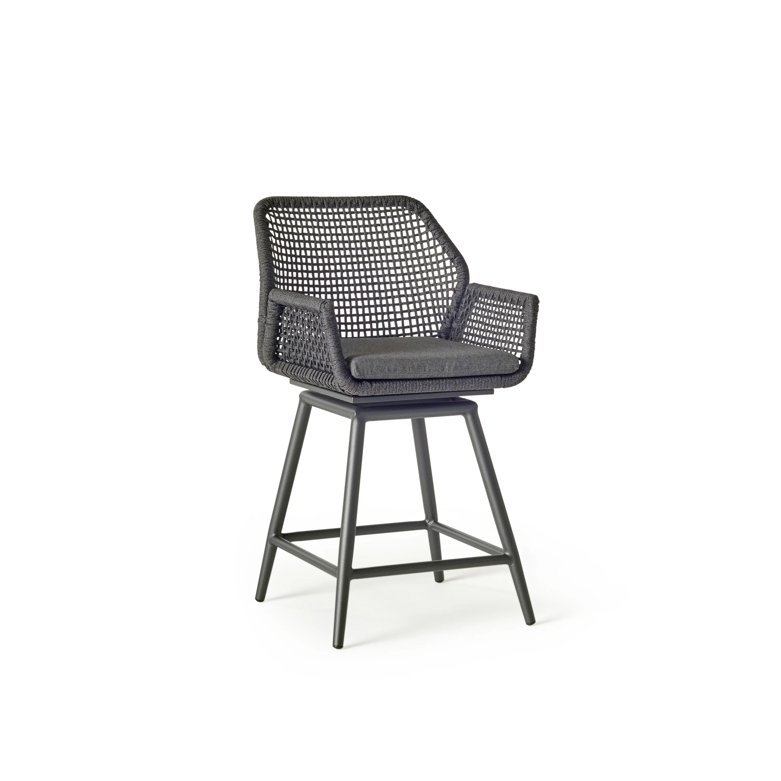 1494-montecito-swivel-counter-chair-in-charcoal-aluminum-1.webp Montecito Swivel Counter Chair in Charcoal Aluminum