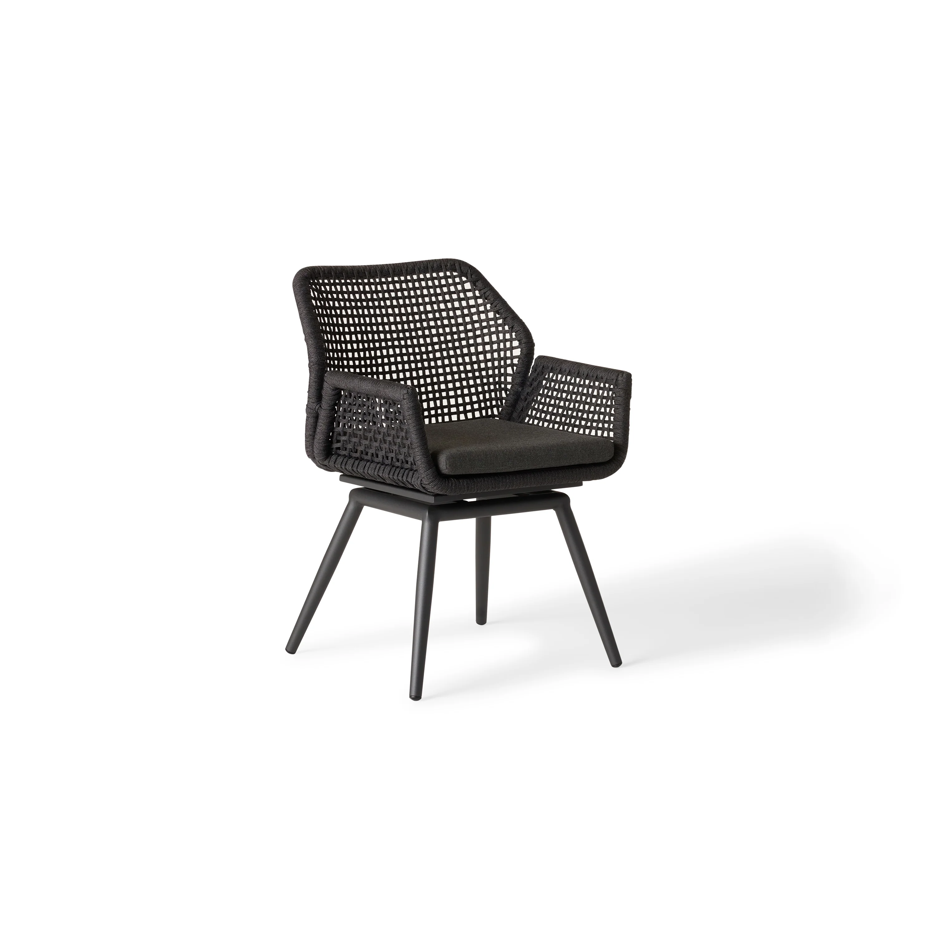1495-montecito-swivel-dining-chair-in-charcoal-aluminum-1.webp Montecito Swivel Dining Chair in Charcoal Aluminum