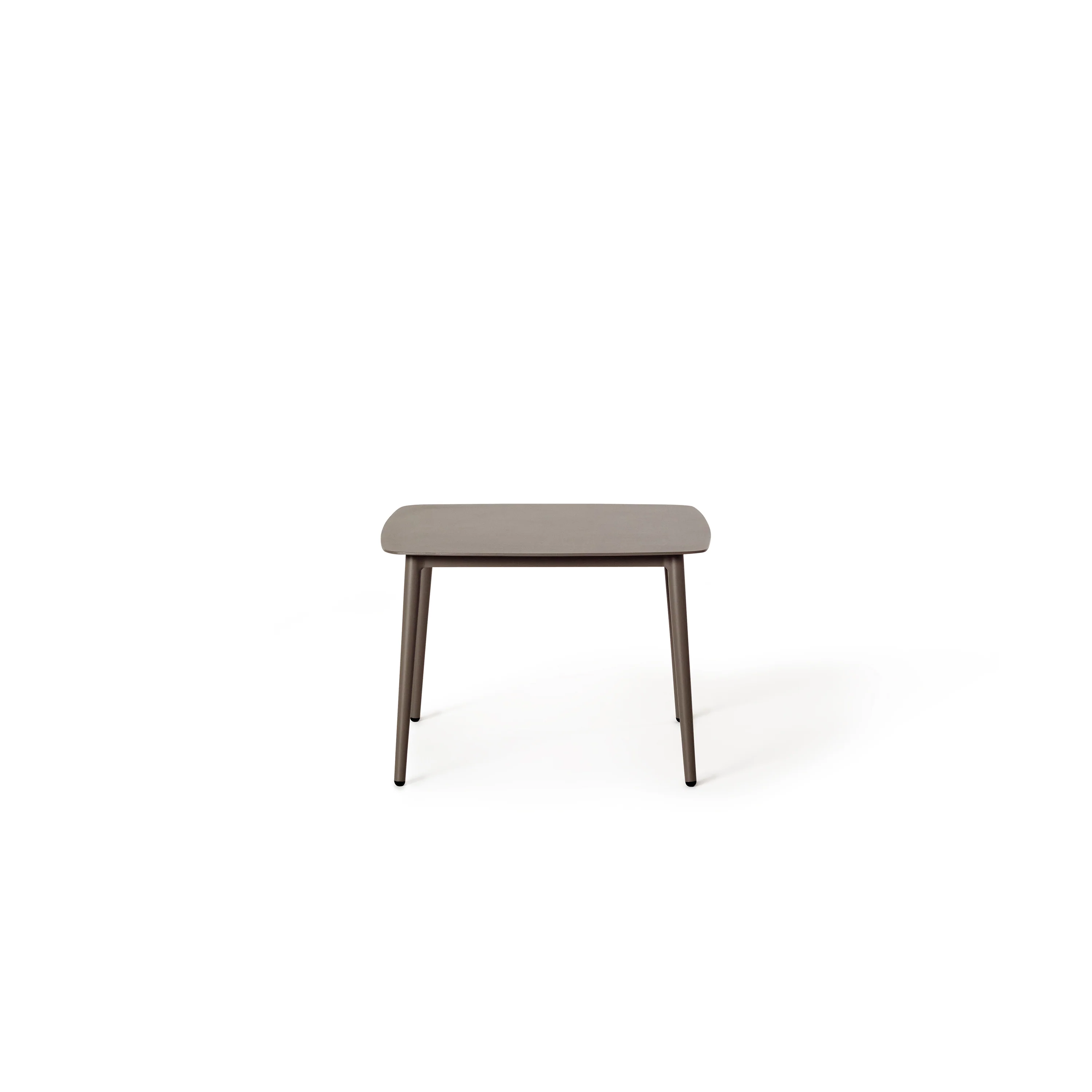 Olema Side Table in Quartz Grey Aluminum