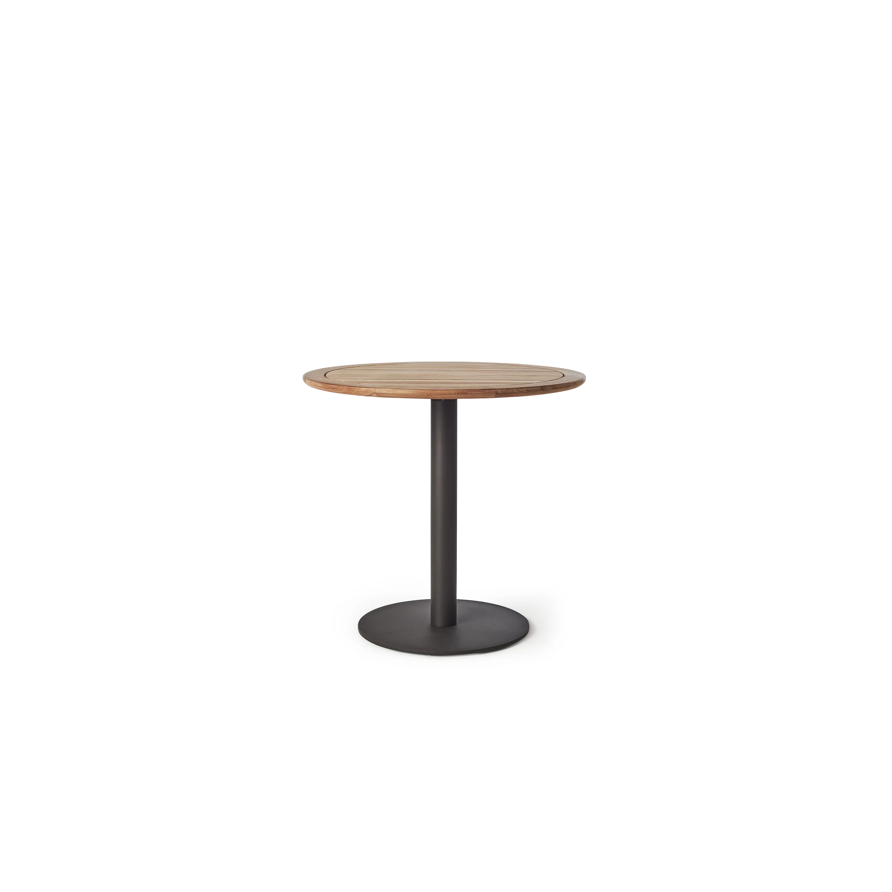 1519-palm-bistro-round-table-in-charcoal-aluminum-with-teak-1.webp Palm Bistro Round Table in Charcoal Aluminum with Teak