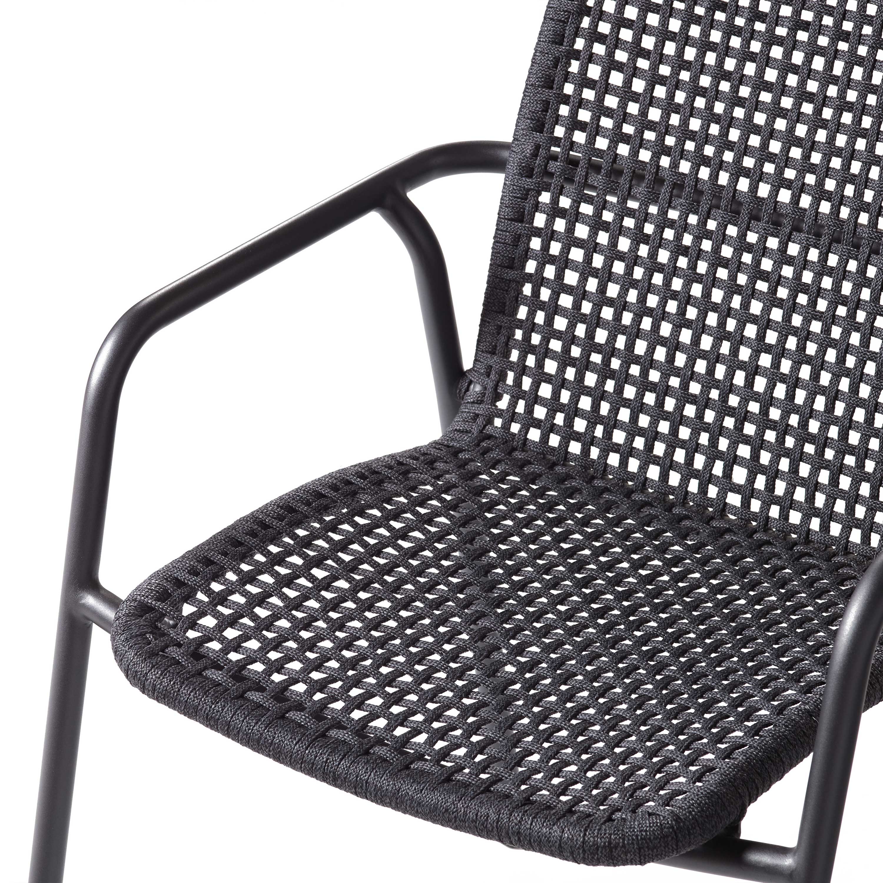 Presidio Dining Chair in Charcoal
