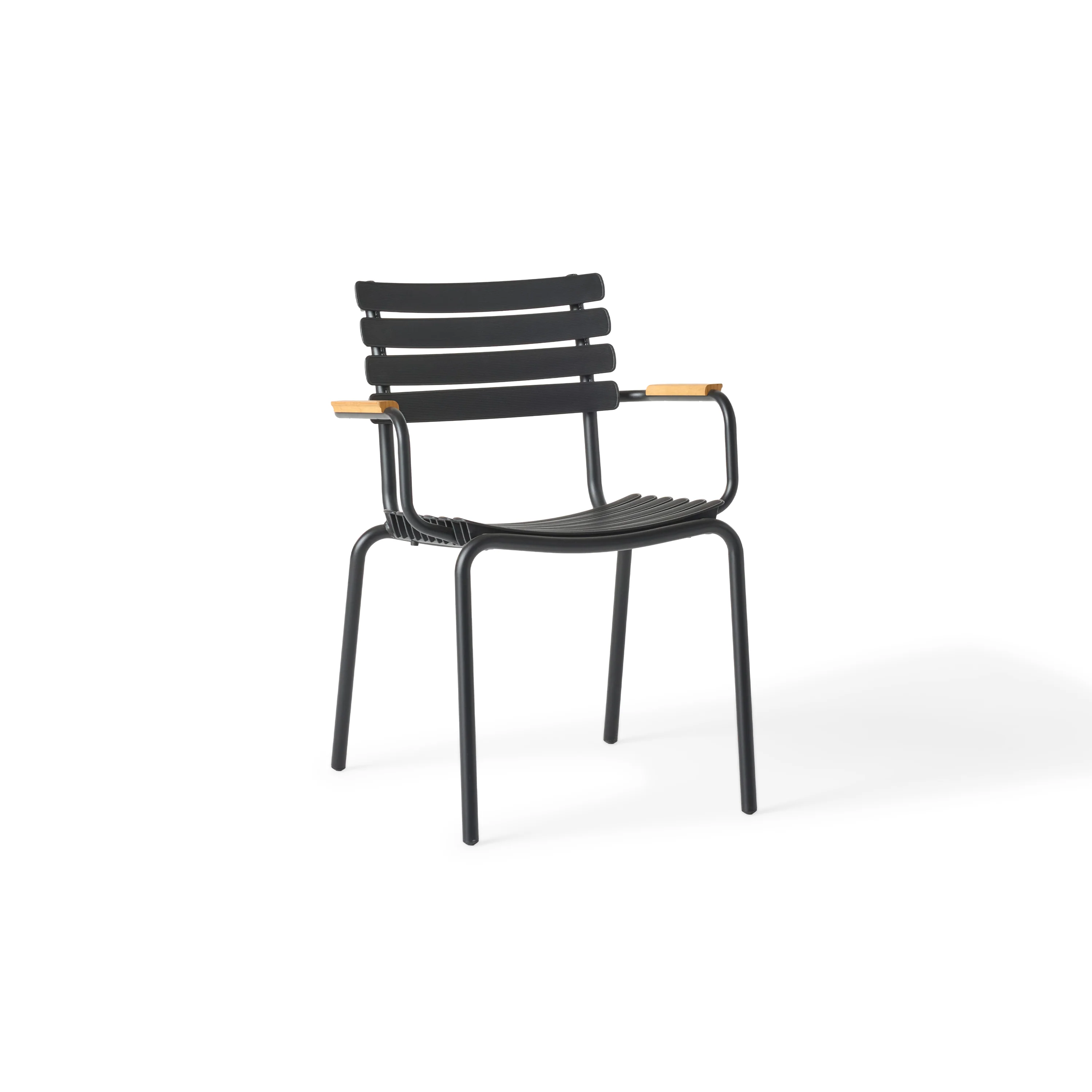 1545-reclips-dining-arm-chair-black-bamboo-1.webp ReClips Dining Arm Chair - Black / Bamboo