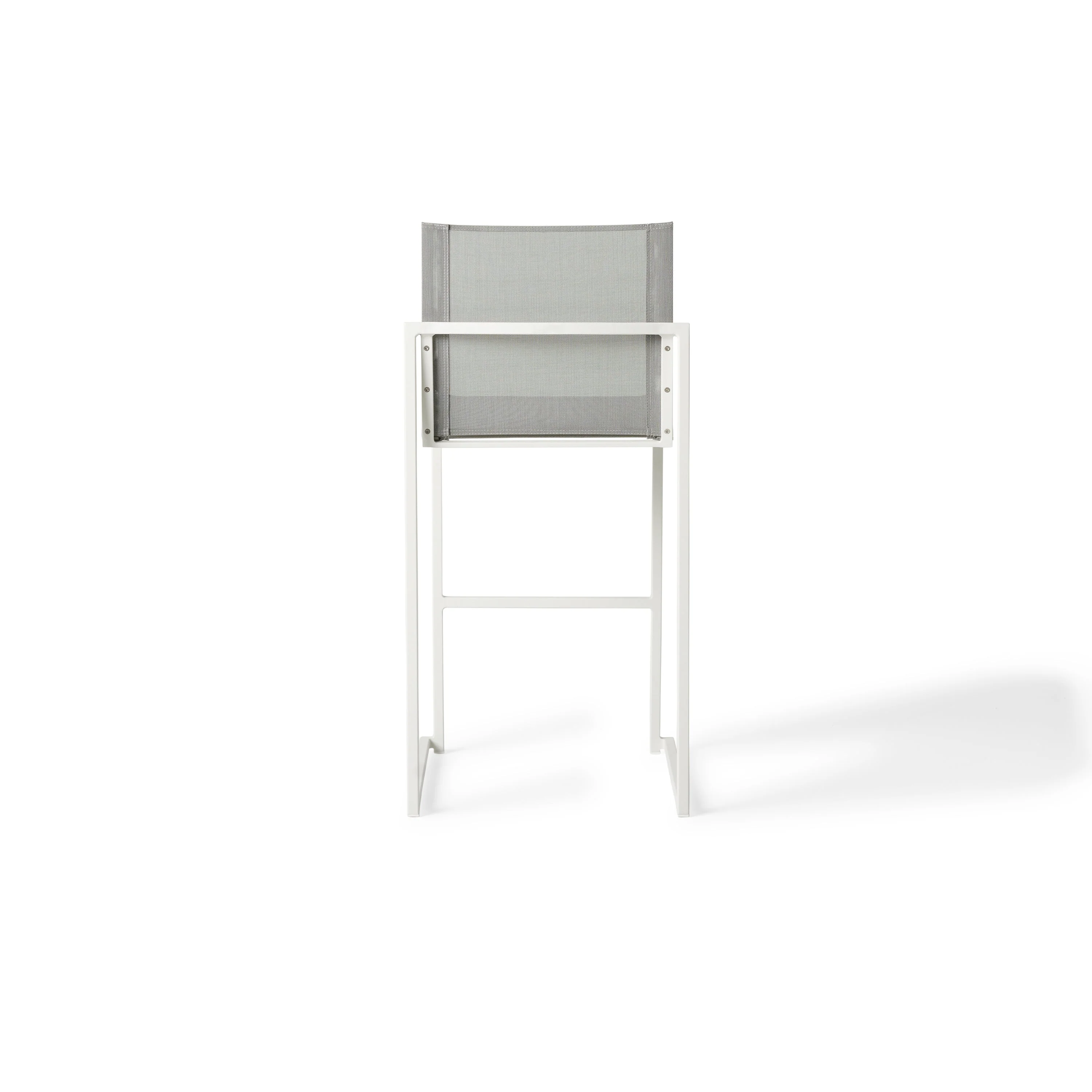 Santa Monica Armless Bar Chair in White