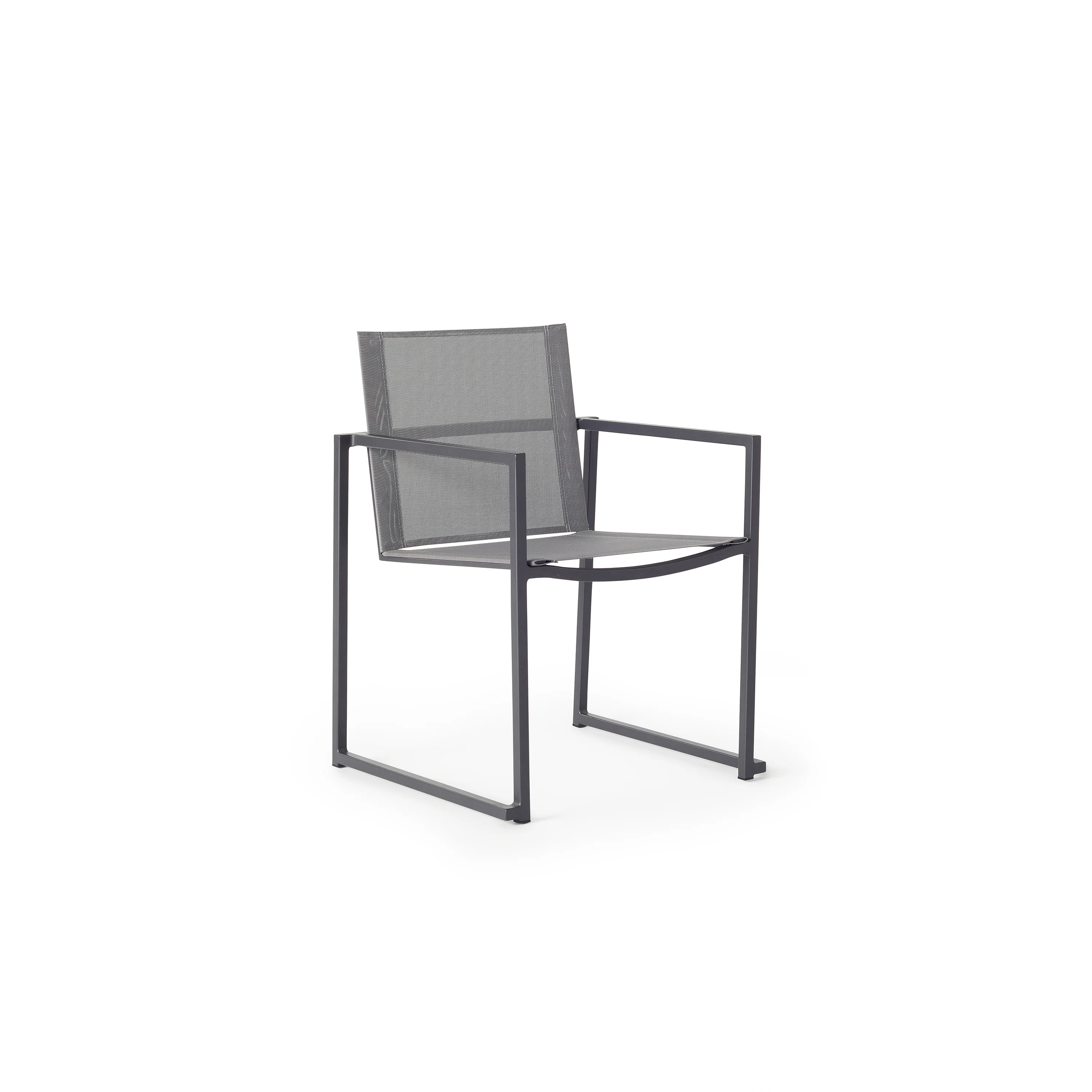 1560-santa-monica-dining-arm-chair-in-charcoal-aluminum-1.webp Santa Monica Dining Arm Chair in Charcoal Aluminum