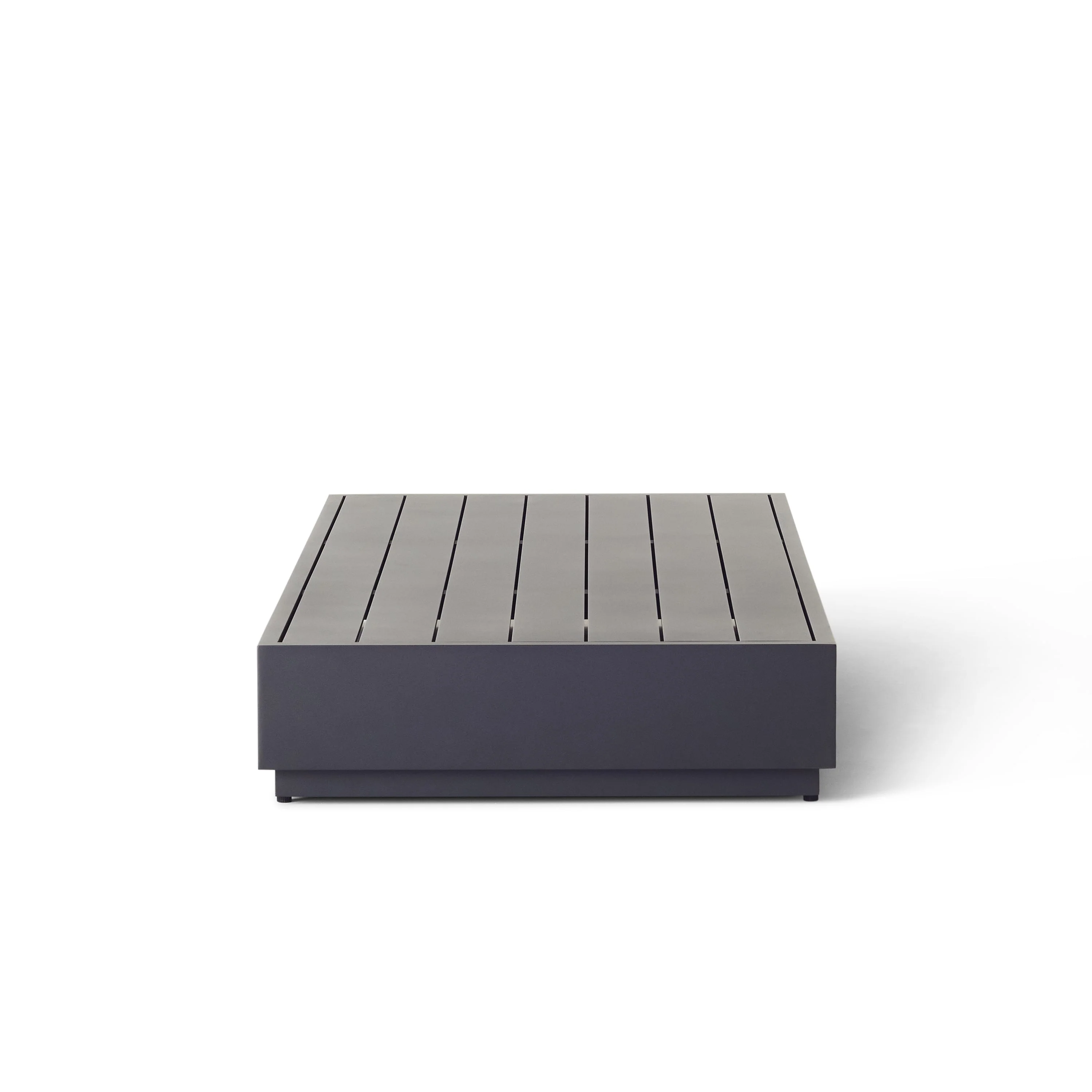 Sonora Coffee Table in Charcoal Aluminum