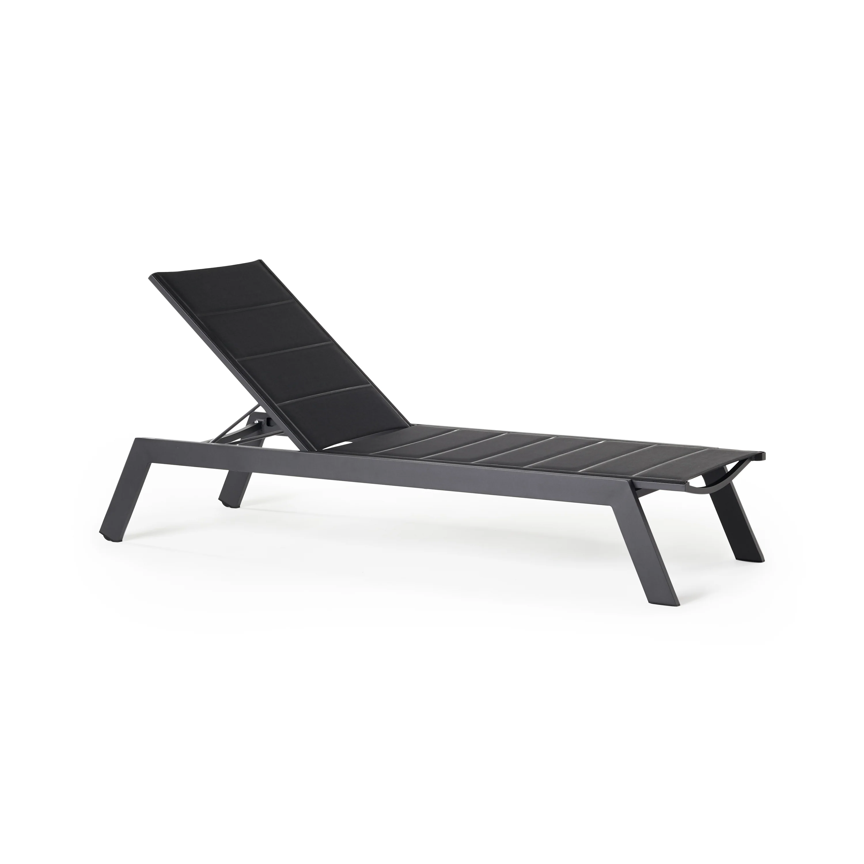 1575-tiburon-chaise-with-padded-sling-in-charcoal-aluminum-1.webp Tiburon Chaise with Padded Sling in Charcoal Aluminum
