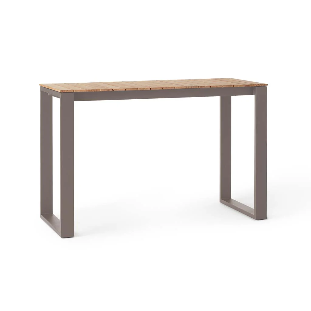 1606-ventura-66-bar-table-in-quartz-grey-teak-top-2.webp Ventura 66" Bar Table in Quartz Grey - Teak Top