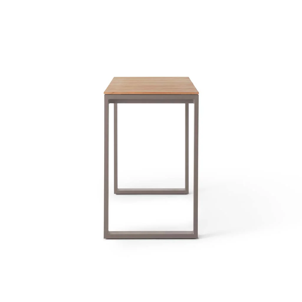 1606-ventura-66-bar-table-in-quartz-grey-teak-top-3.webp Ventura 66" Bar Table in Quartz Grey - Teak Top