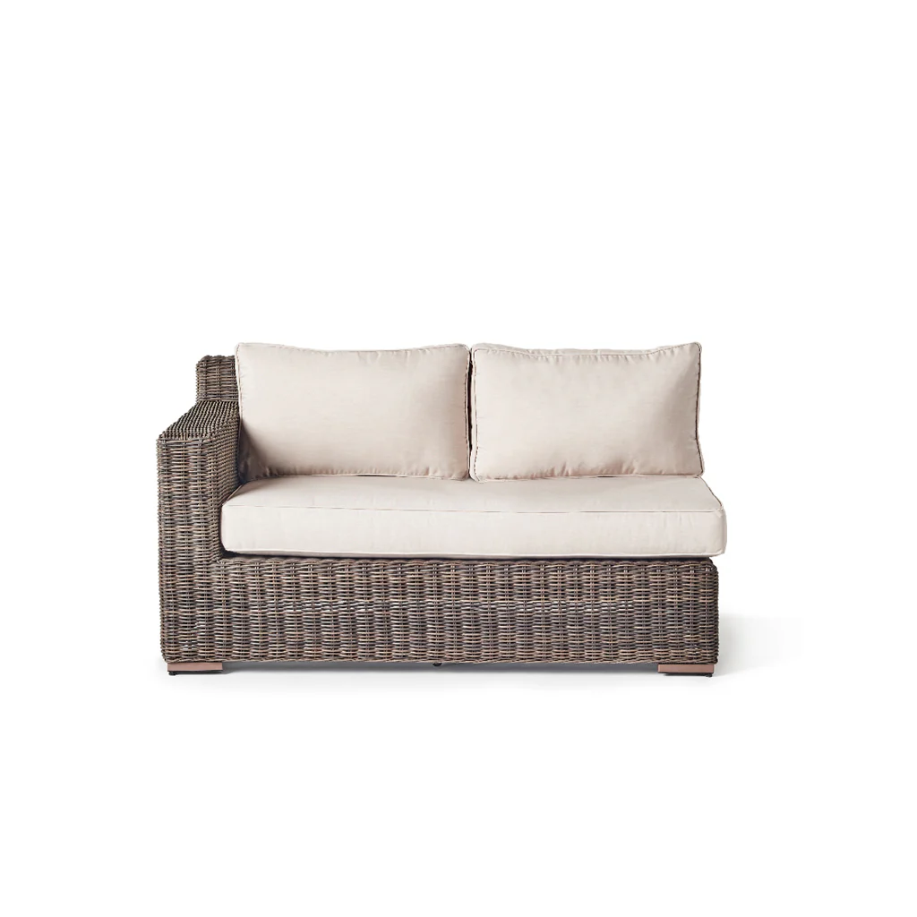 Sausalito Sectional Right-Arm Loveseat in Terra Wicker