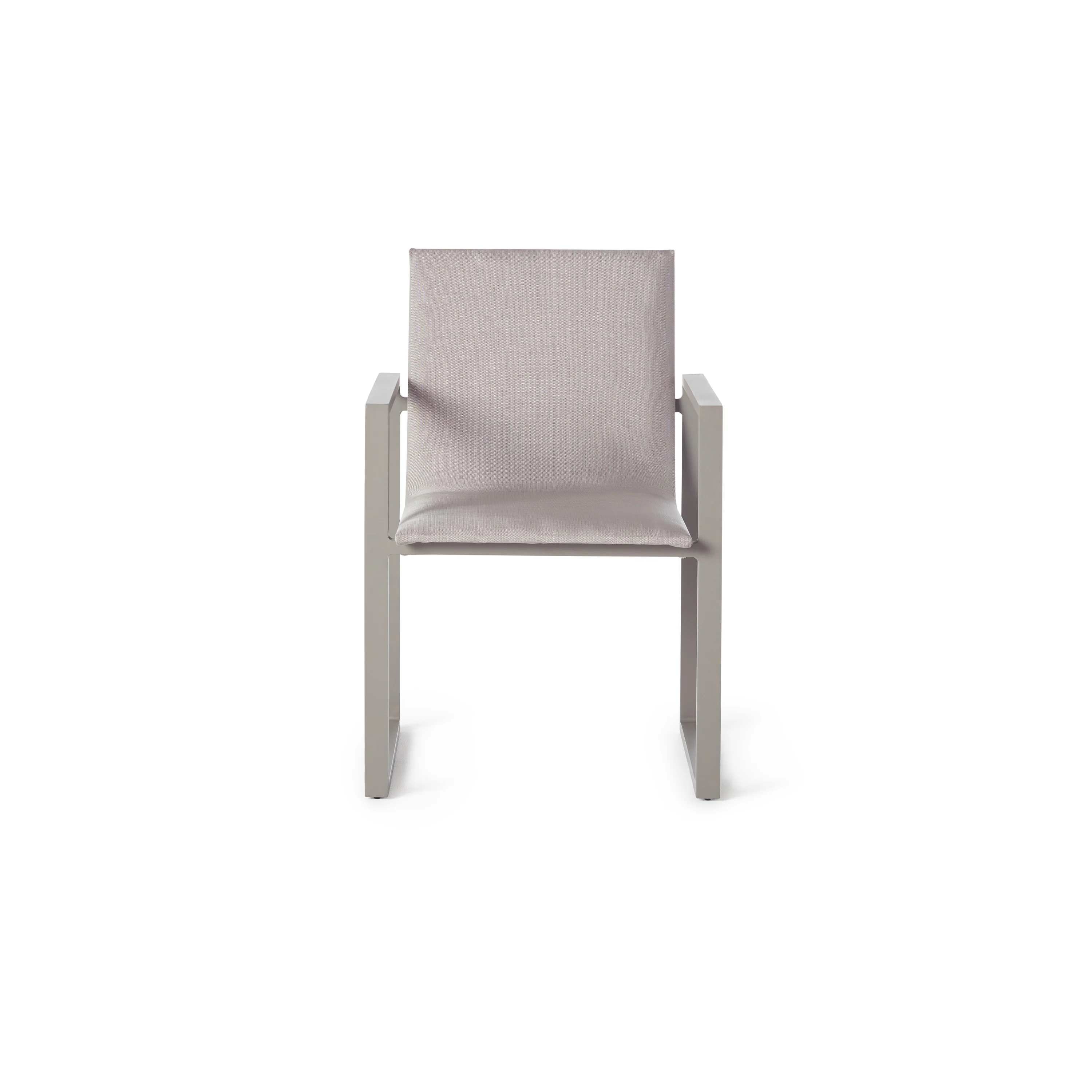 Inverness Padded Sling Dining Chair in Quartz Grey & Latte