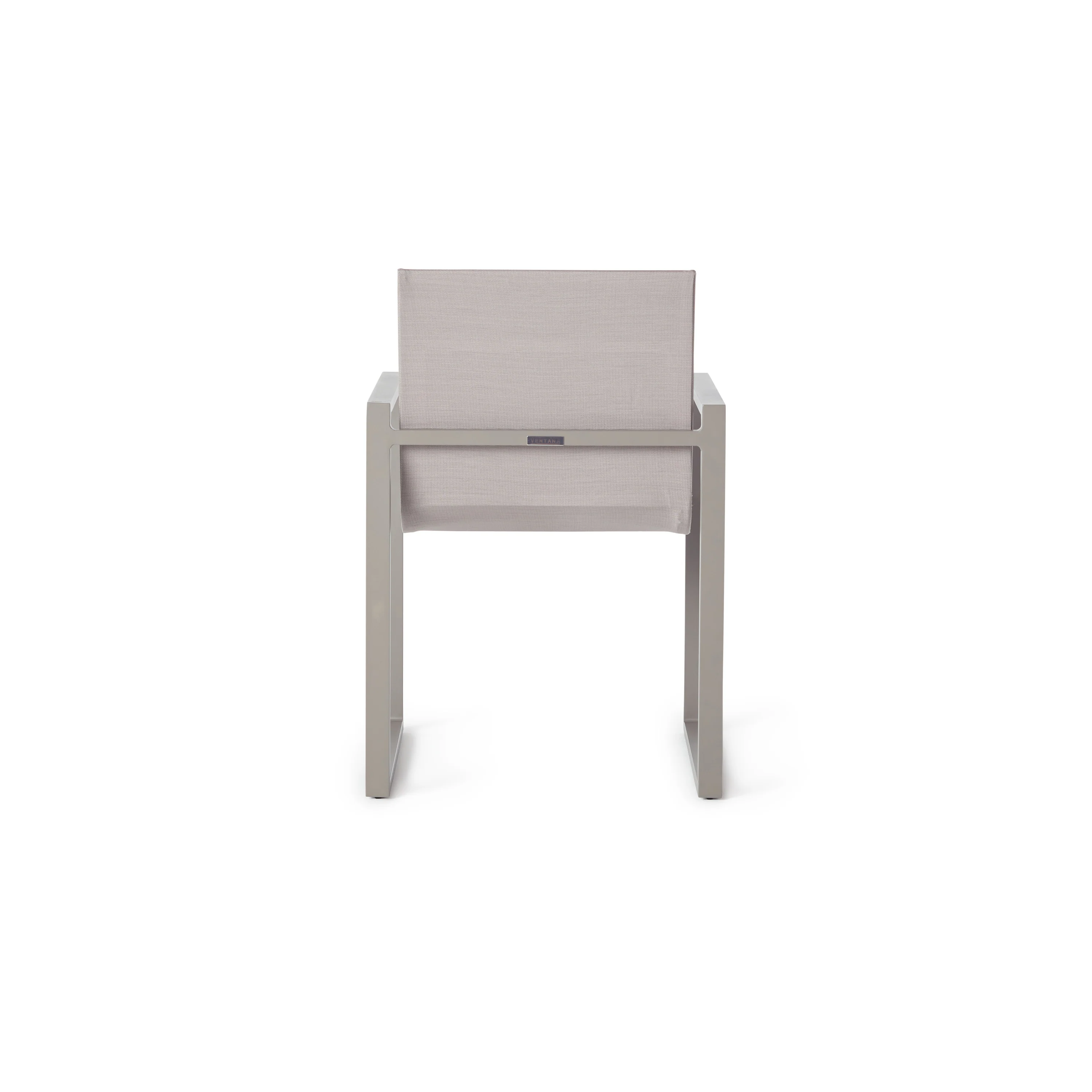 Inverness Padded Sling Dining Chair in Quartz Grey & Latte
