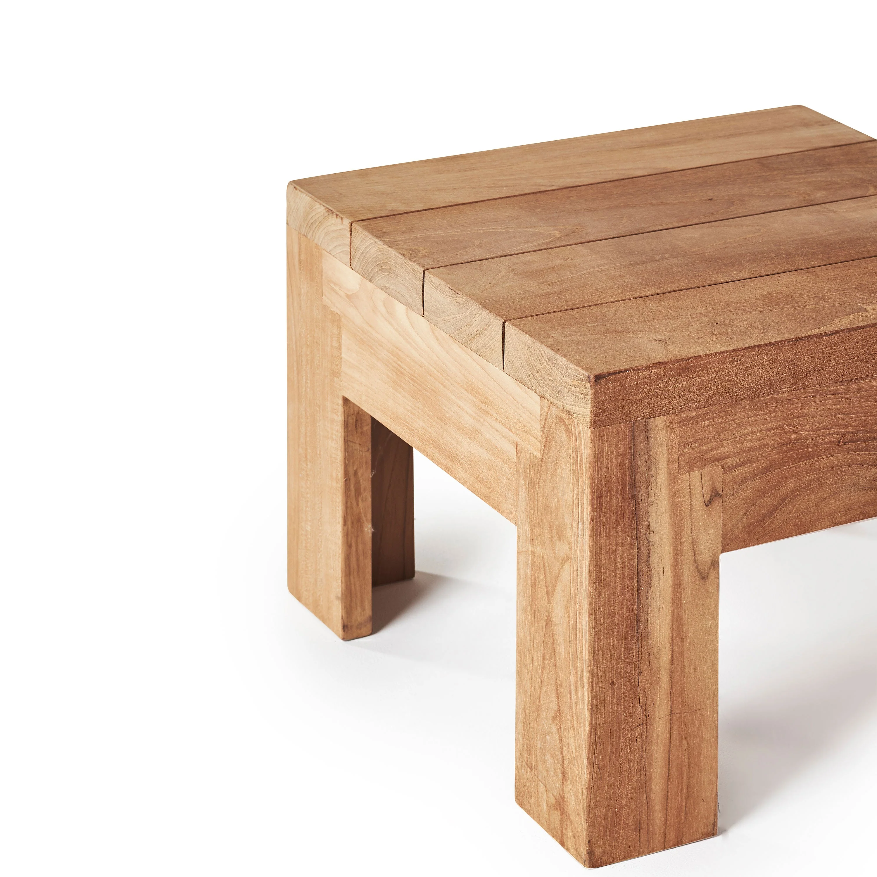 Rivoli Square Side Table in Teak