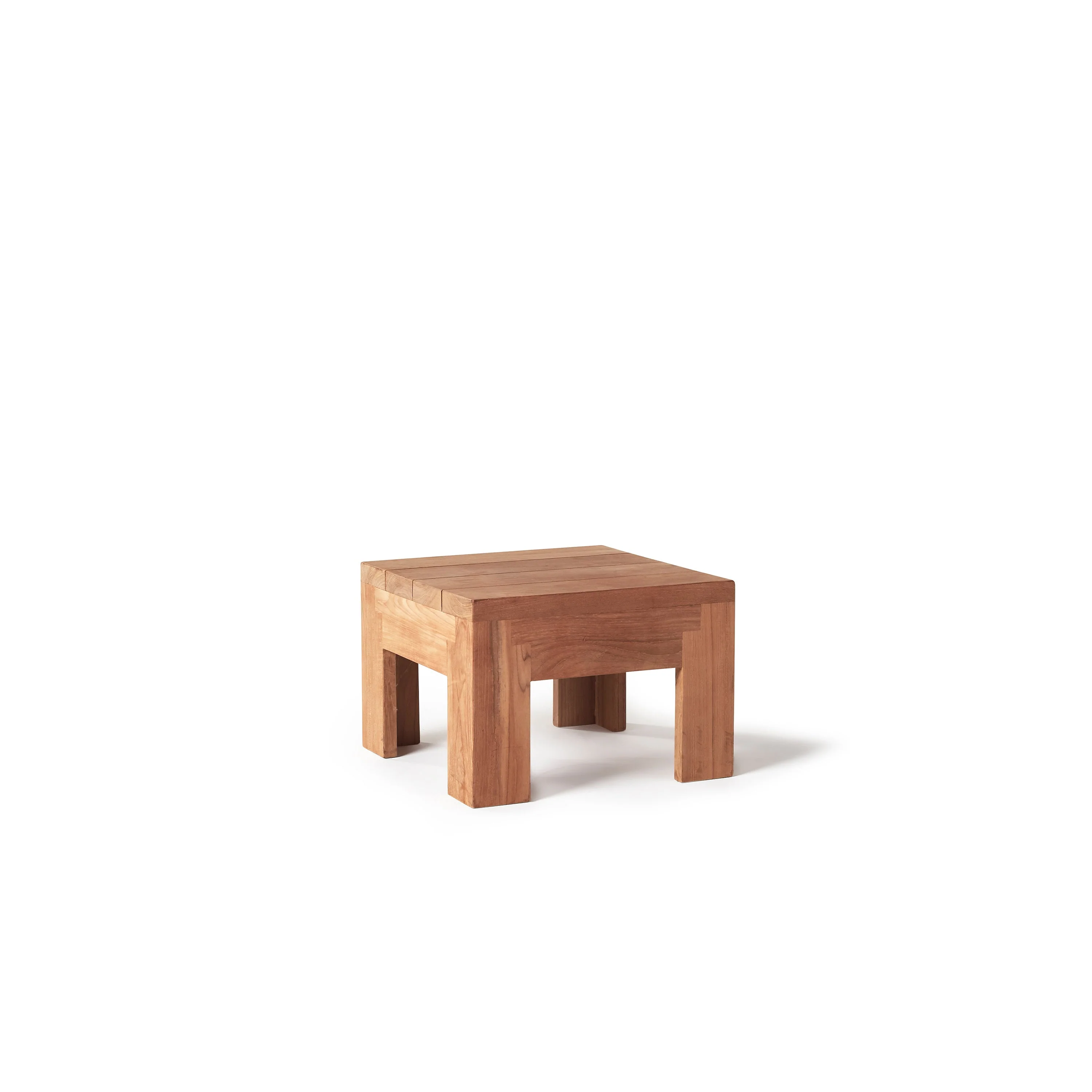 Rivoli Square Side Table in Teak