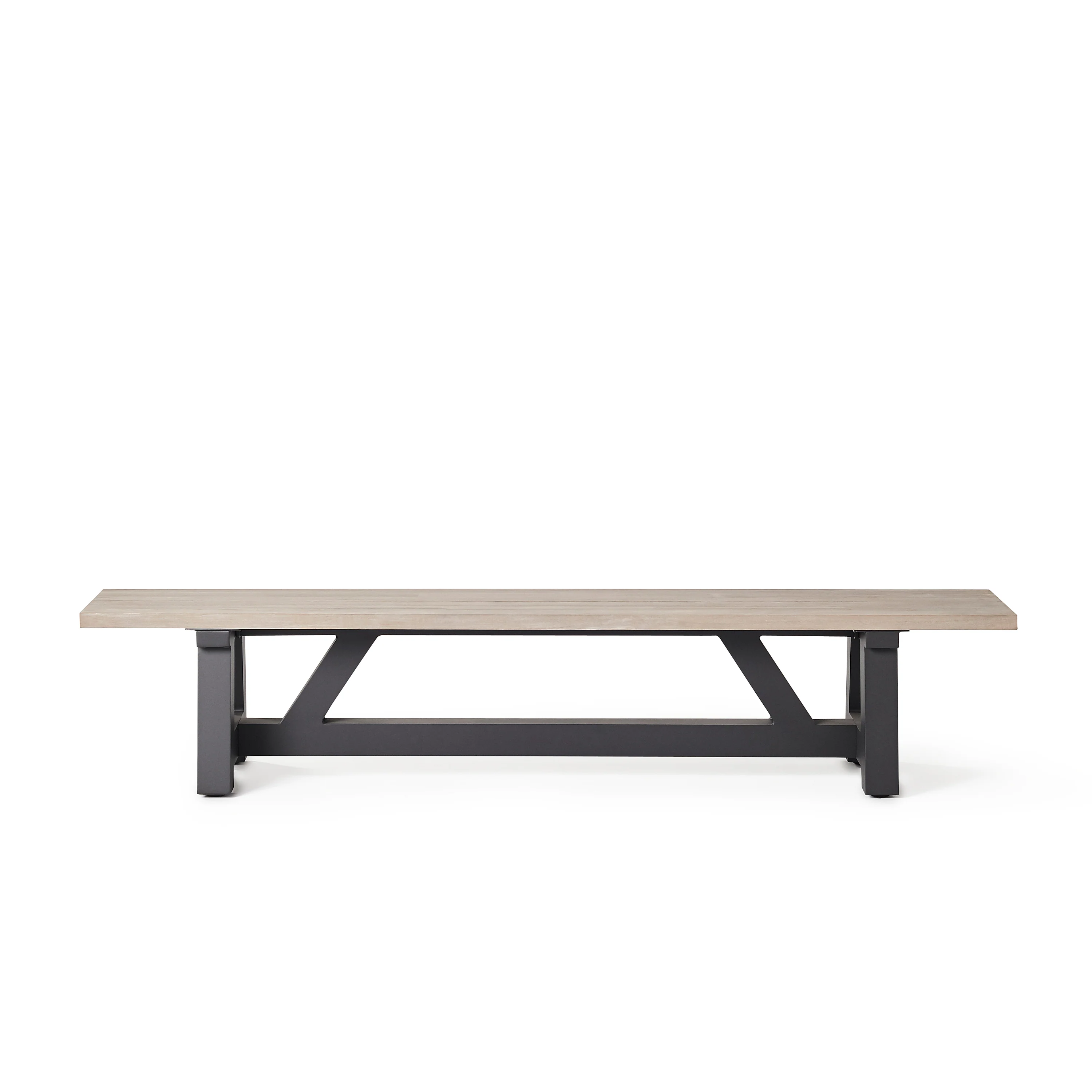 1737-madera-bench-with-weathered-teak-top-1.webp Madera Bench with Weathered Teak Top