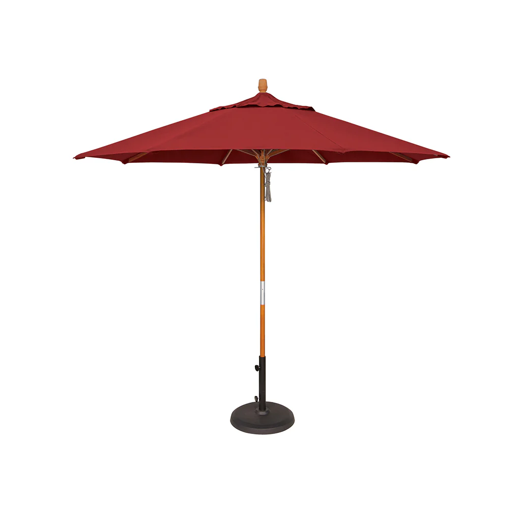 1859-9-hardwood-frame-market-umbrella-quad-pulley-lift-1.webp 9' Hardwood Frame Market Umbrella - Quad Pulley Lift