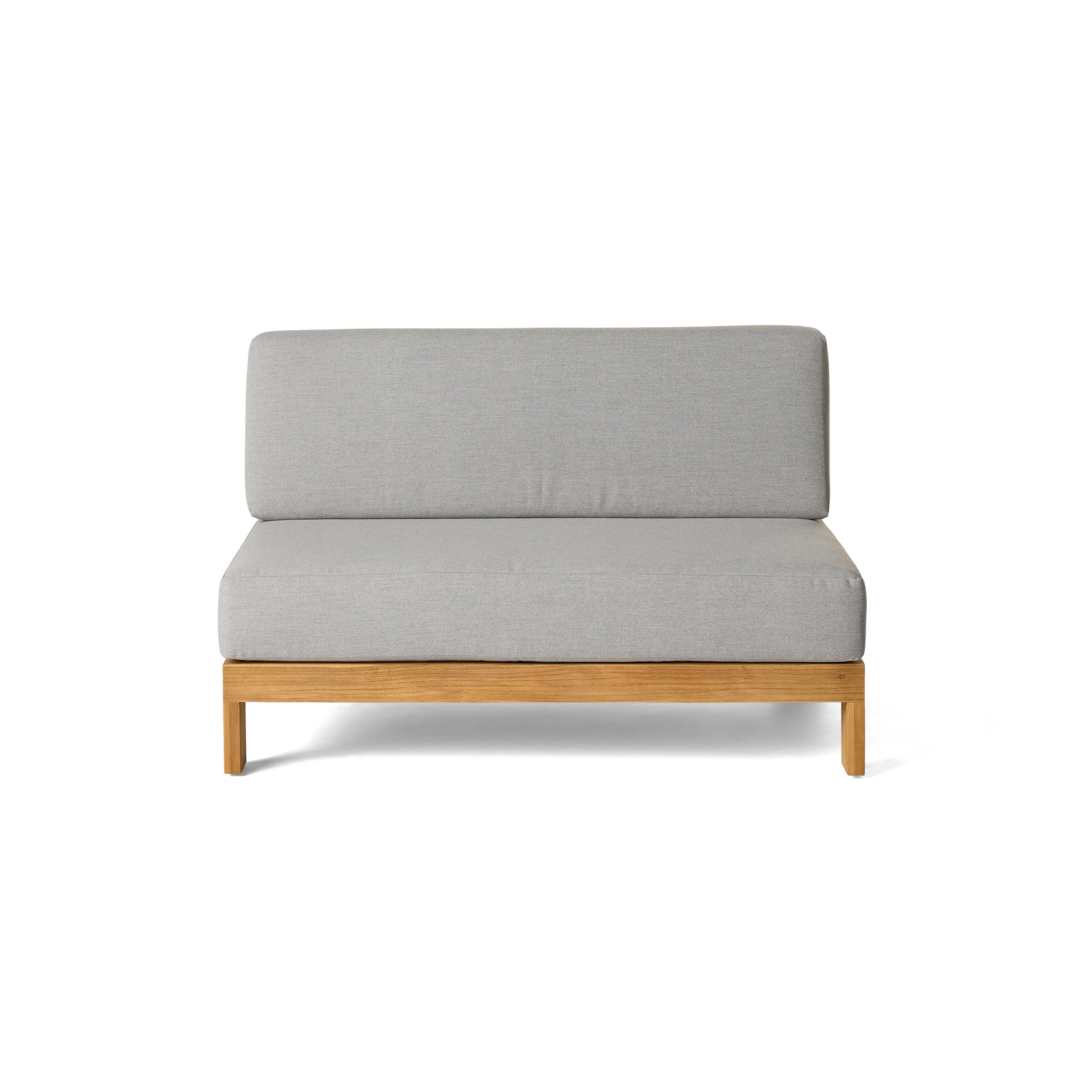 1962-tiburon-sectional-armless-loveseat-in-teak-1.webp Tiburon Sectional Armless Loveseat in Teak