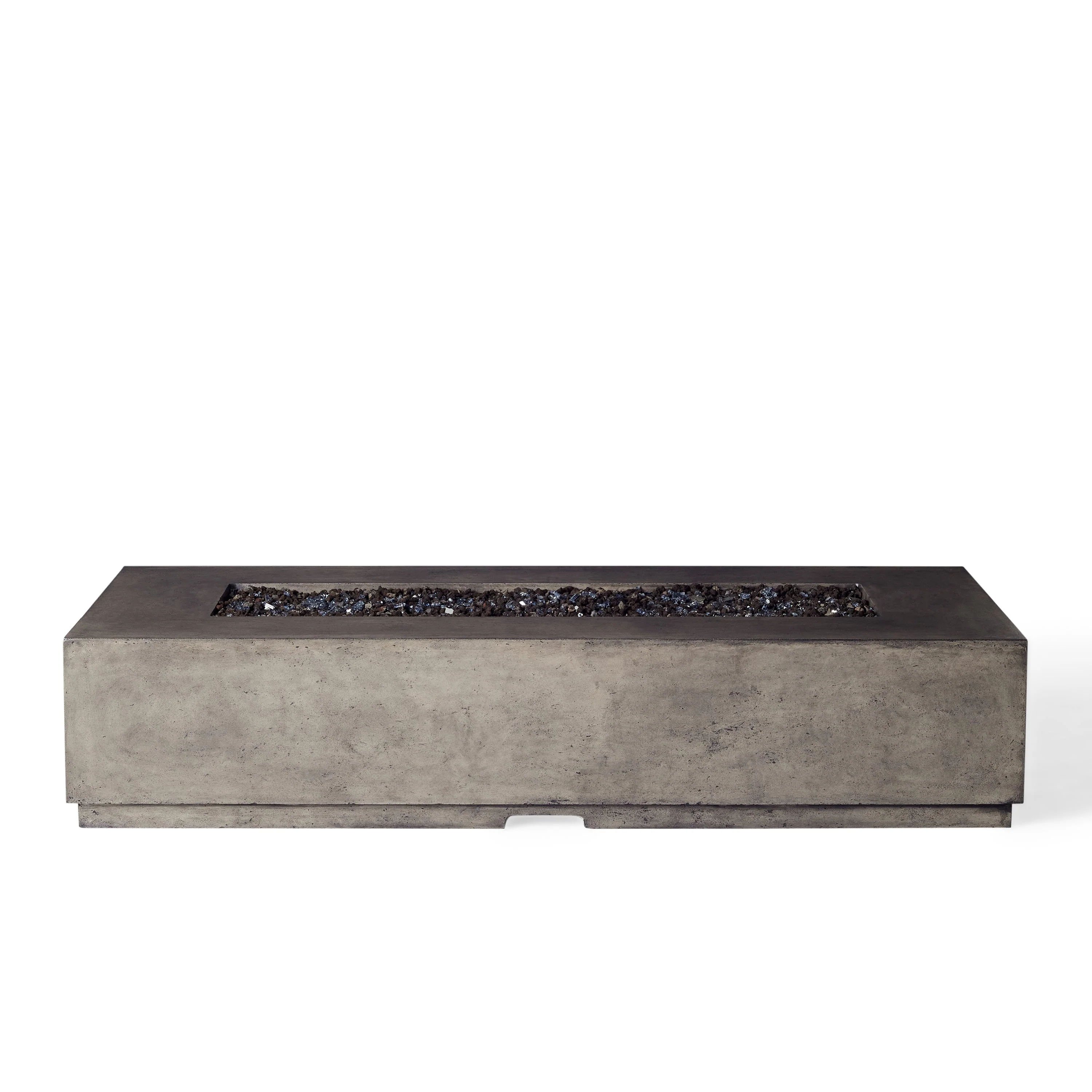 Legend 72" Rectangular Fire Table in Dark Basalt (Natural Gas)