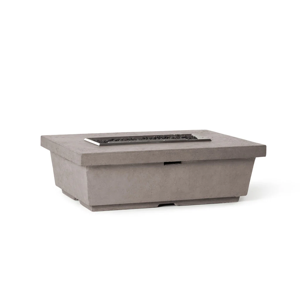 Contempo Rectangular Fire Table in Light Basalt