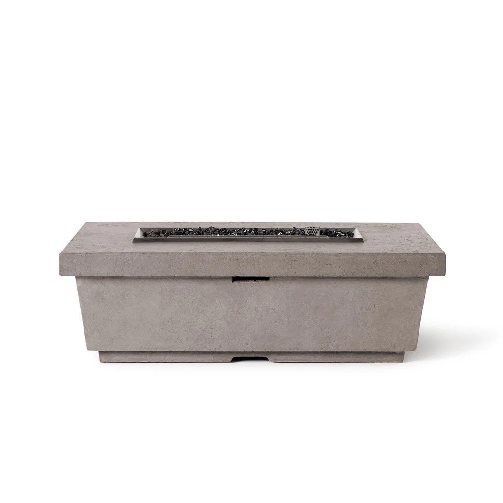 Contempo Rectangular Fire Table in Light Basalt