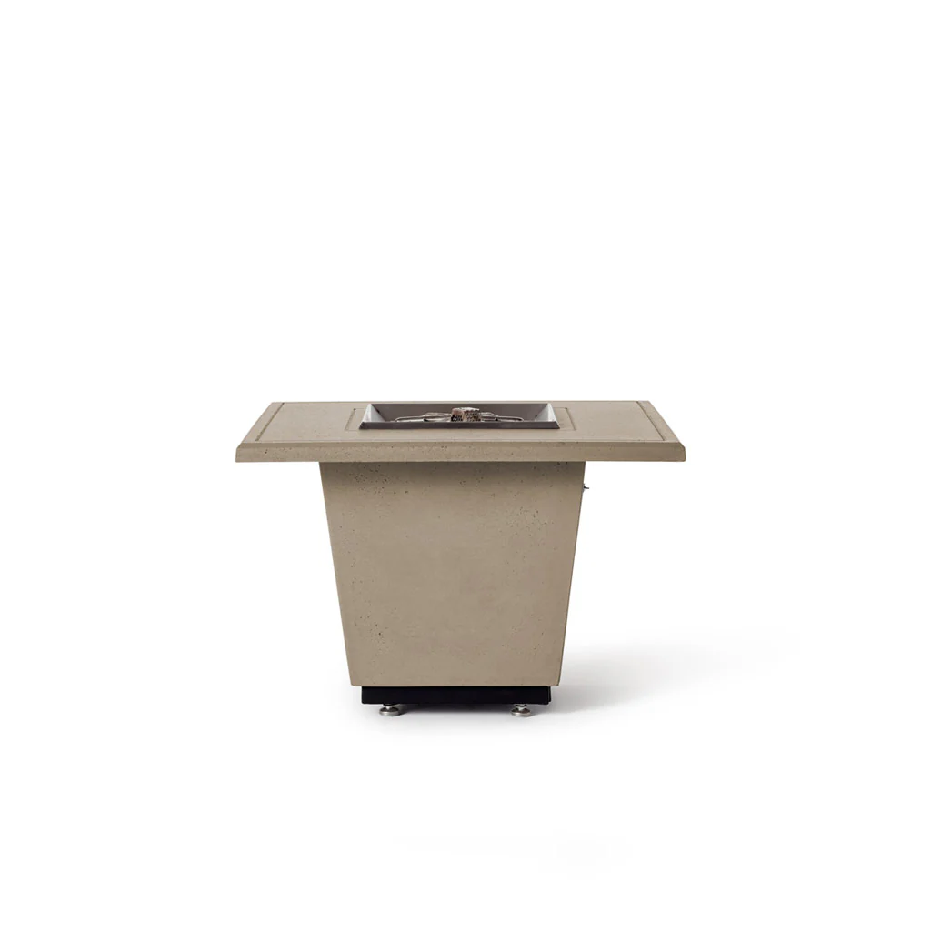 Indio Square Fire Table in Smoke