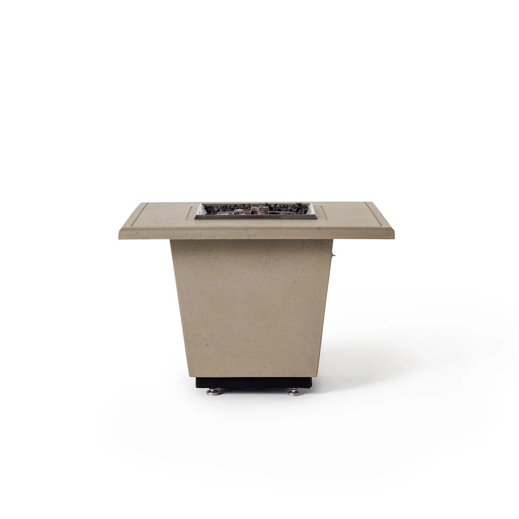 Indio Square Fire Table in Smoke