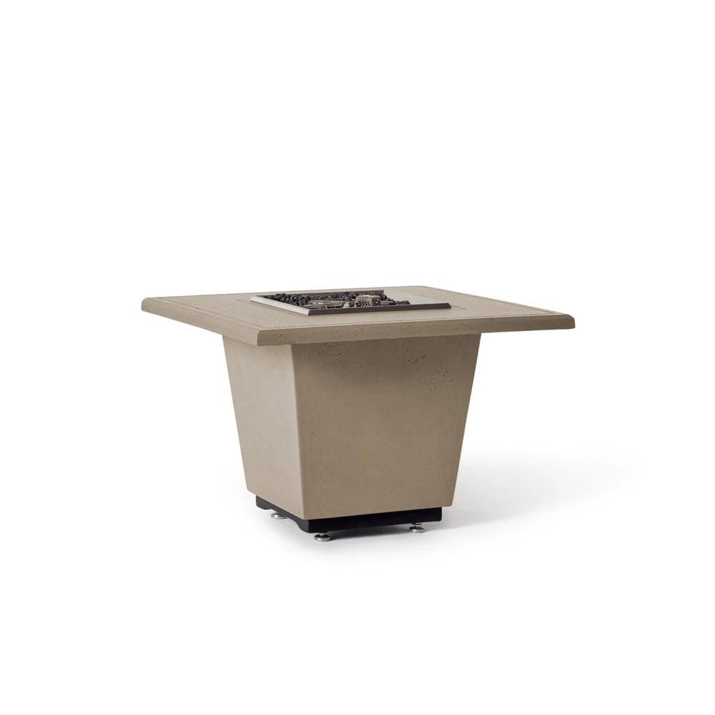Indio Square Fire Table in Smoke