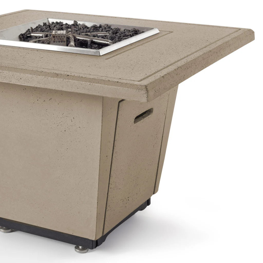 Indio Square Fire Table in Smoke