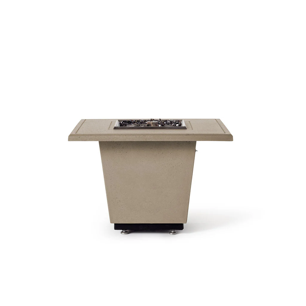 Indio Square Fire Table in Smoke