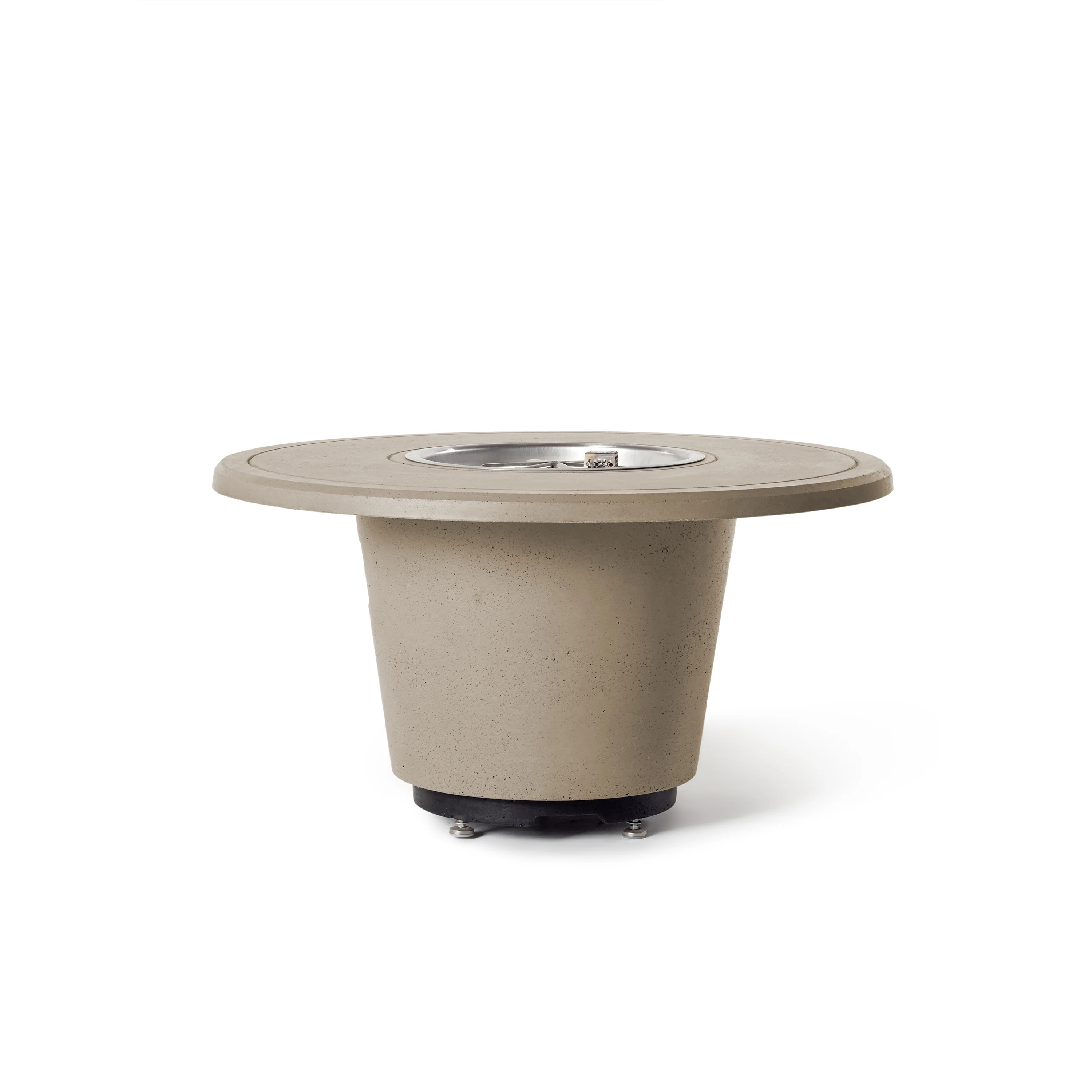 Indio Round Fire Table in Smoke