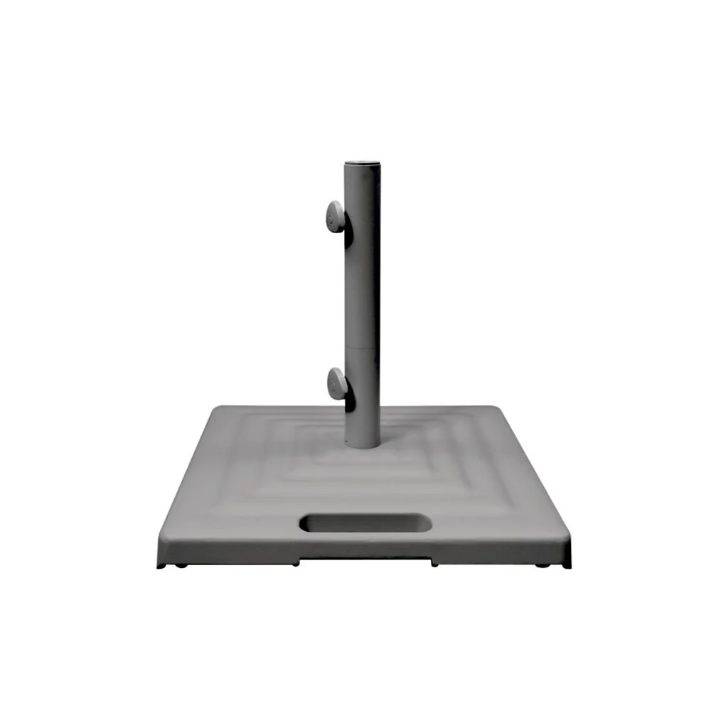 Monaco Square Umbrella Base with Wheels - Platinum