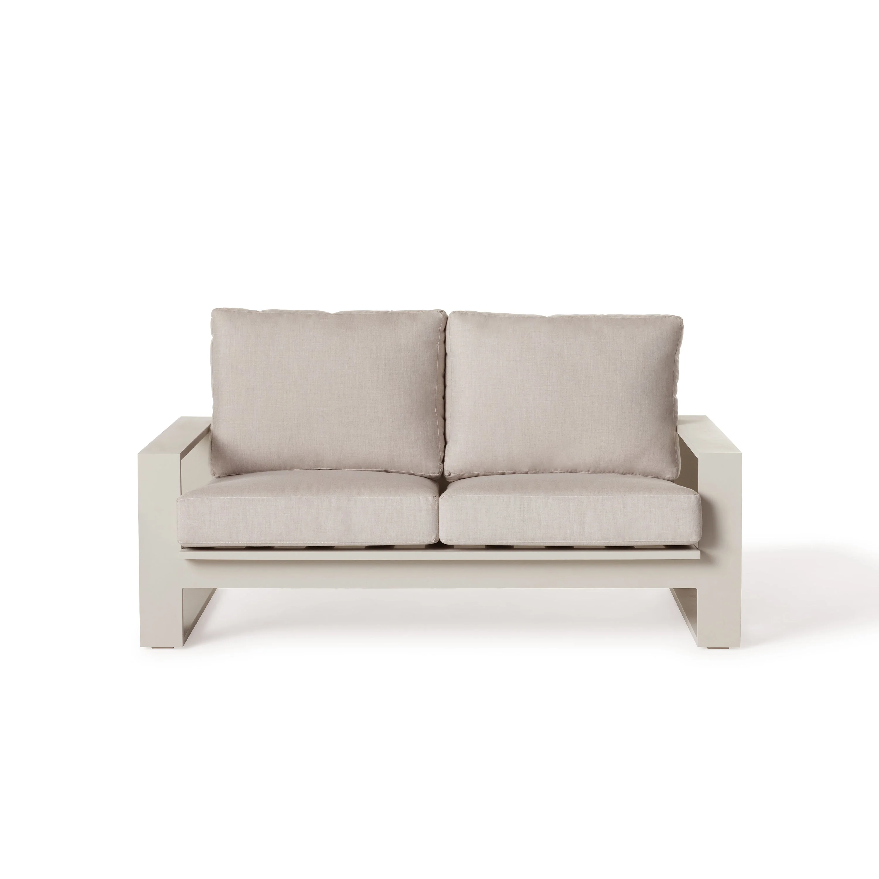Nicasio Loveseat in Dune Aluminum